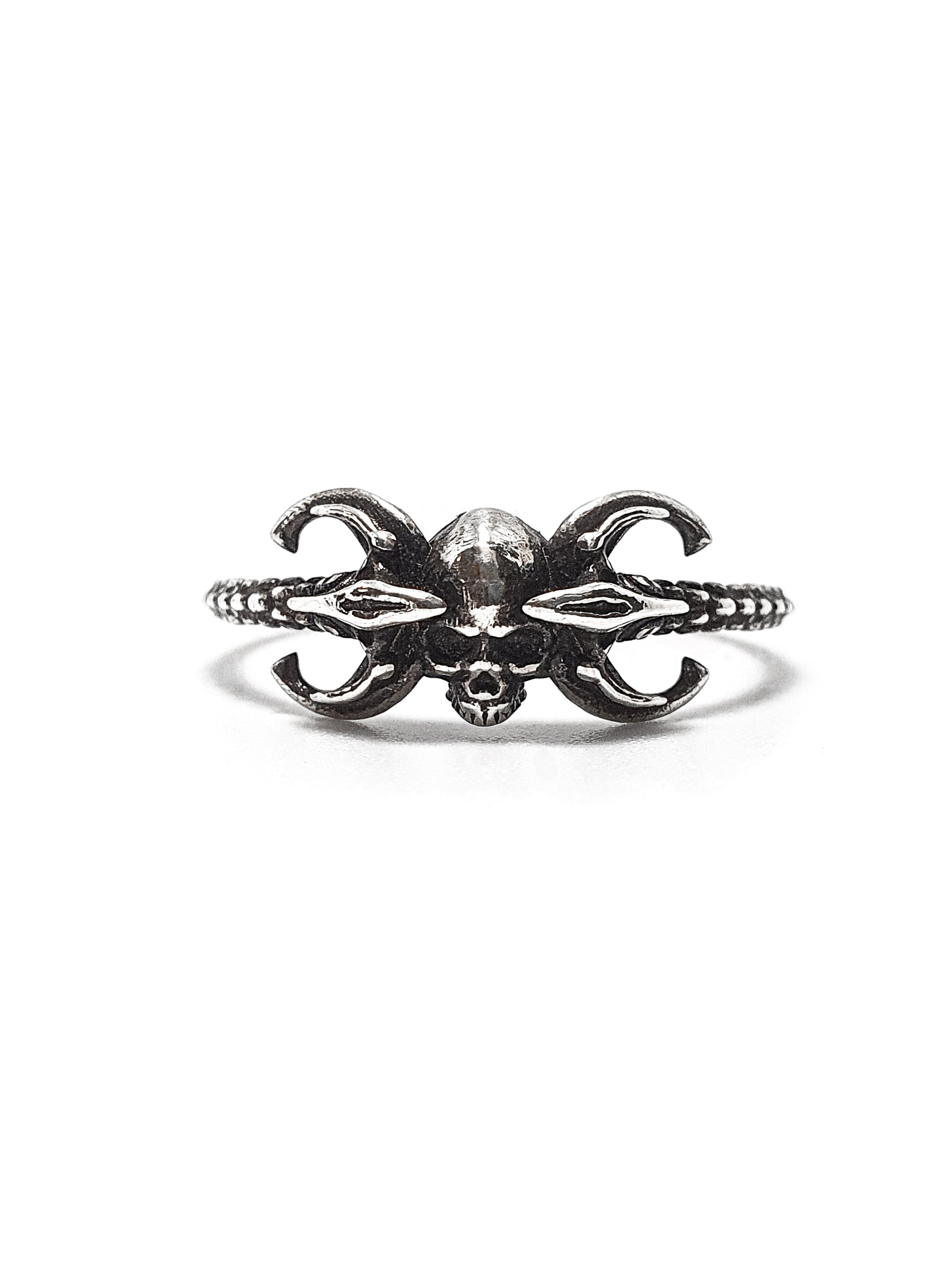 Skull Ring | Three Moons Celestial Skull Ring