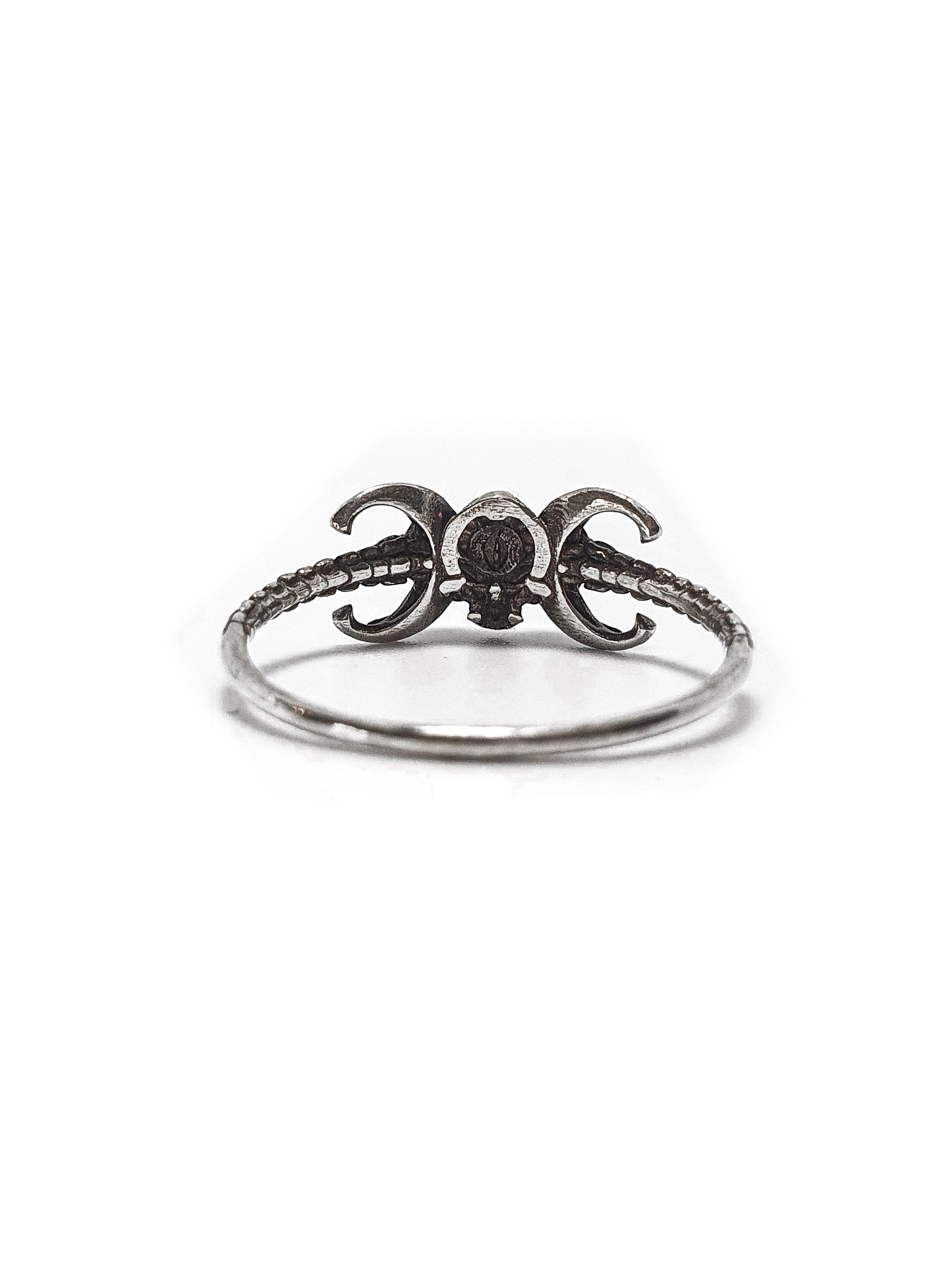 Skull Ring | Three Moons Celestial Skull Ring