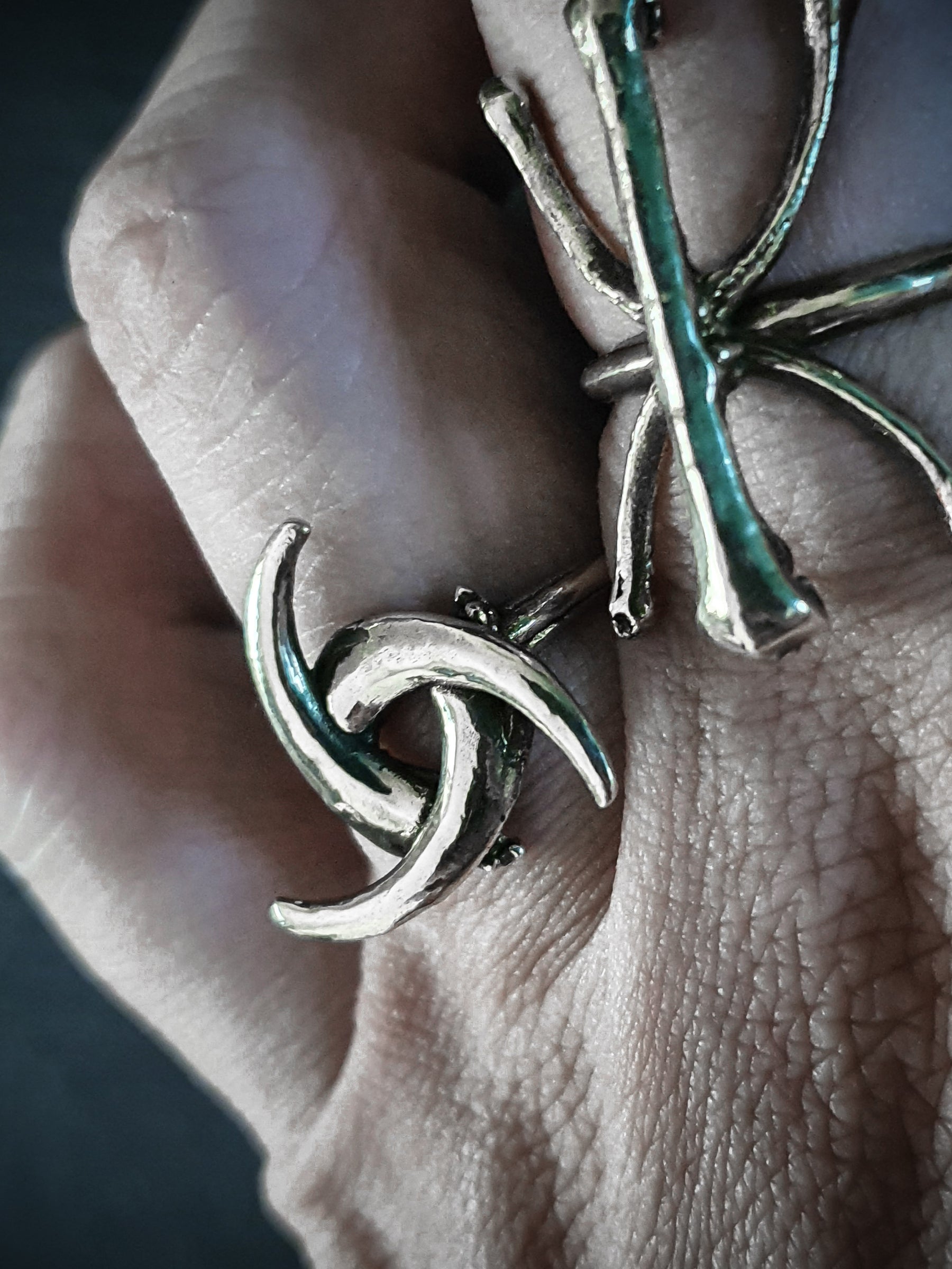 Rune Ring | Triple Horn Symbol of Odin Adjustable