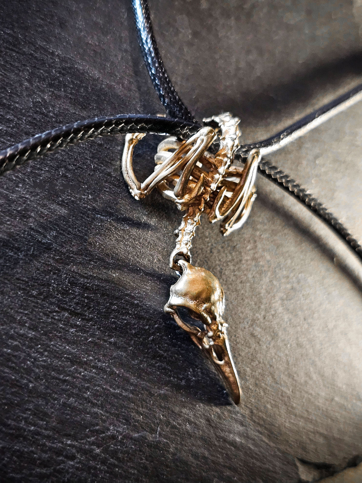Bones Pendant | Raven Crow Skeleton