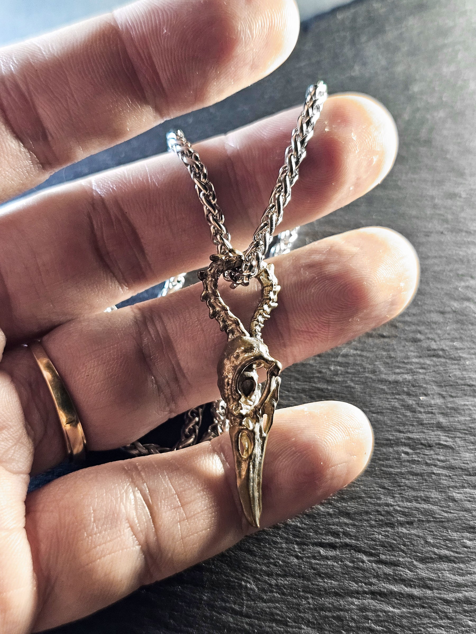 Bones Pendant | Raven Crow Skull