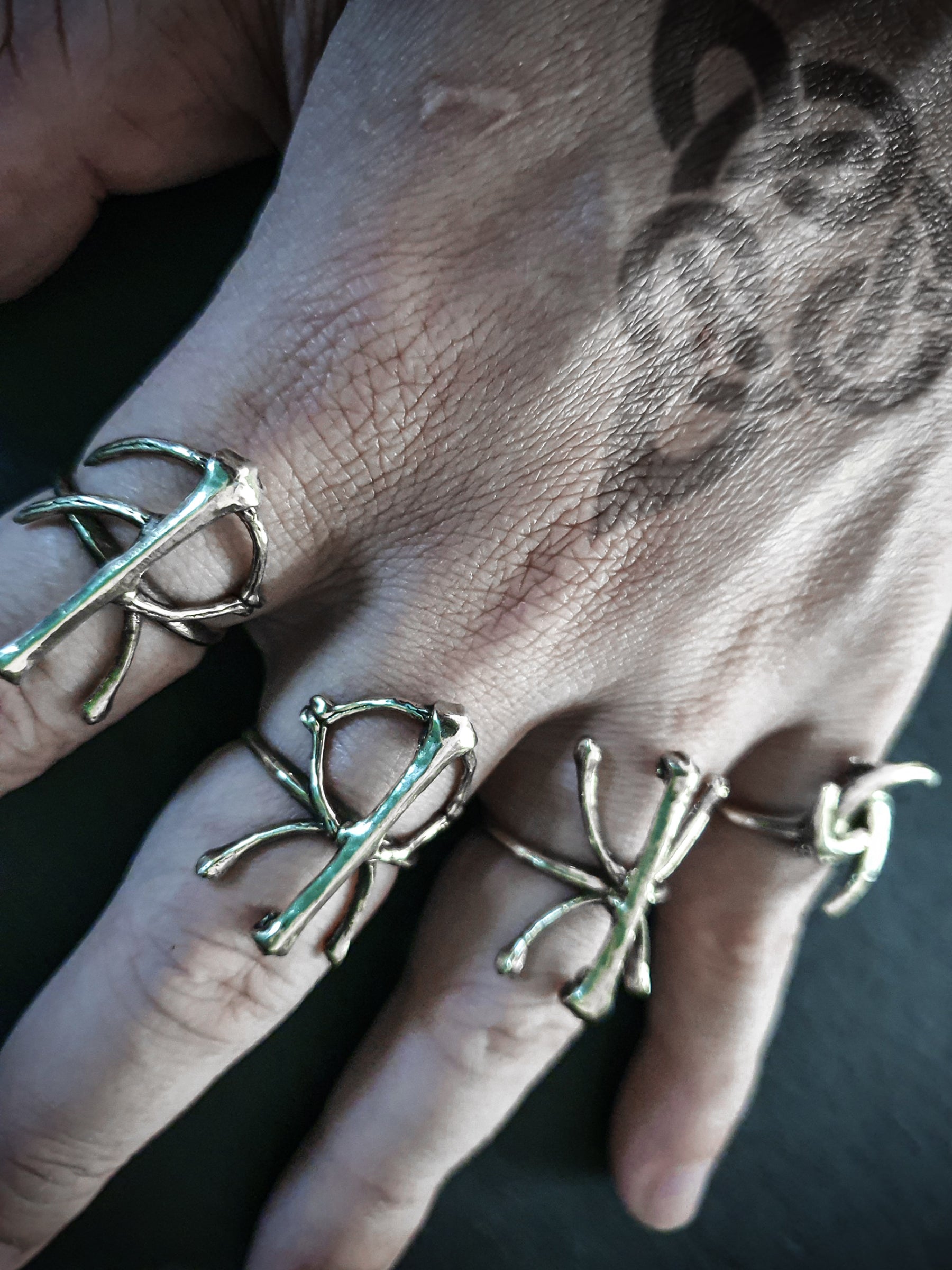 Rune Ring | Viking COURAGE Bindrune Symbol