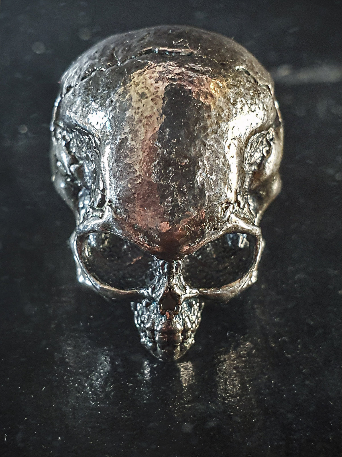 Skull Ring | Alien Gray