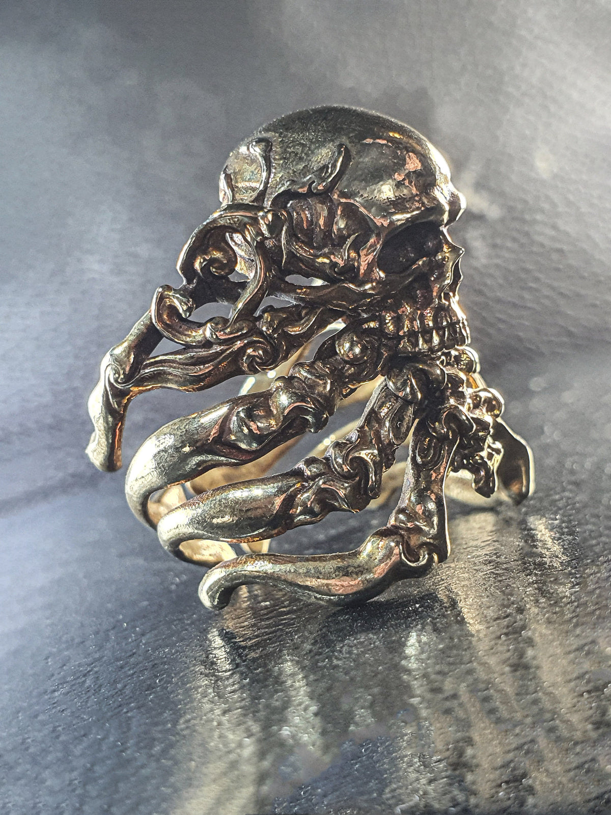 Skull Ring | Decorative Ribcage Skull