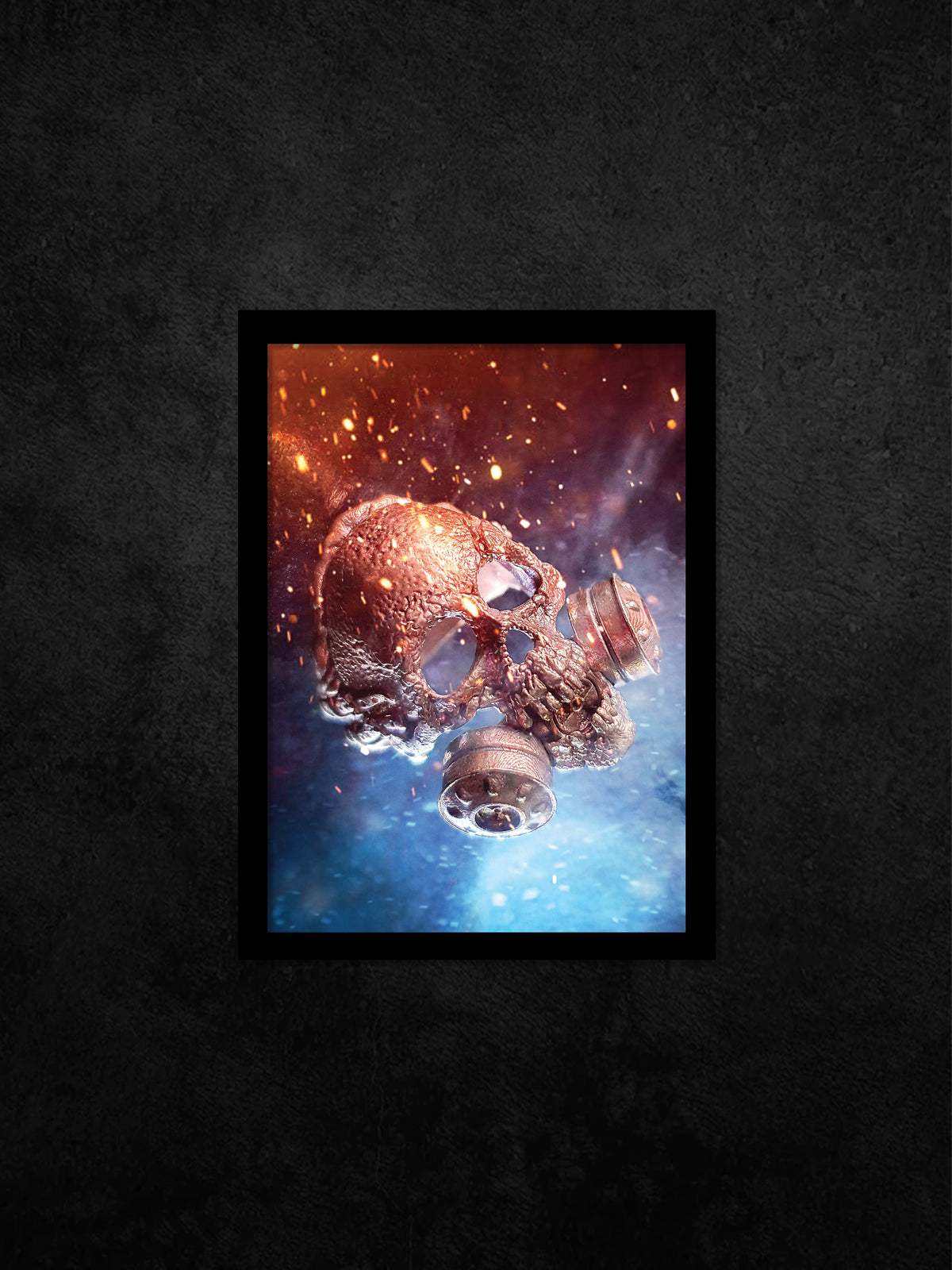 Skull Art Digital Download | Nuclear Fallout Hero Skull Print 01