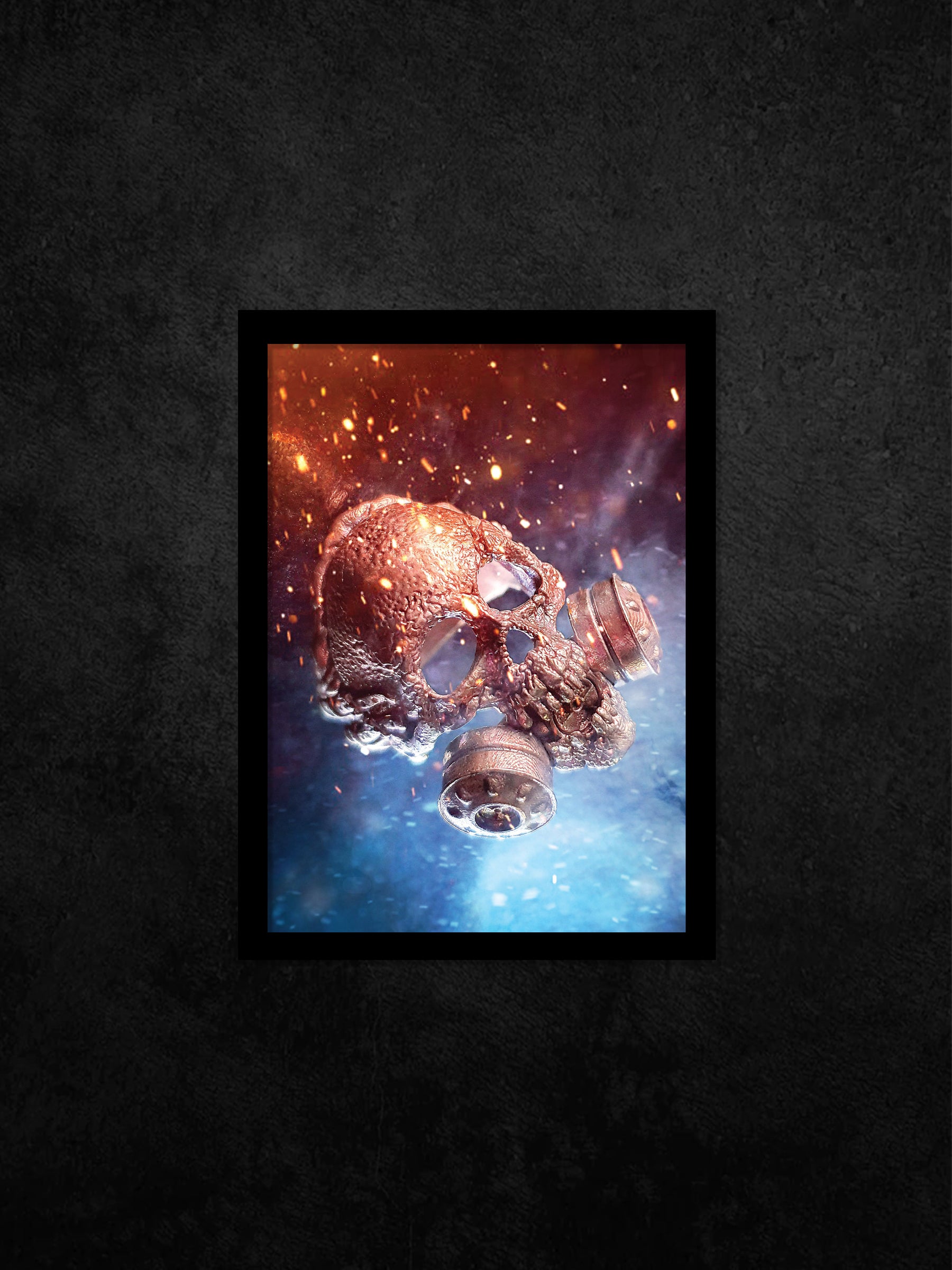 Skull Art Digital Download | Nuclear Fallout Hero Skull Print 01