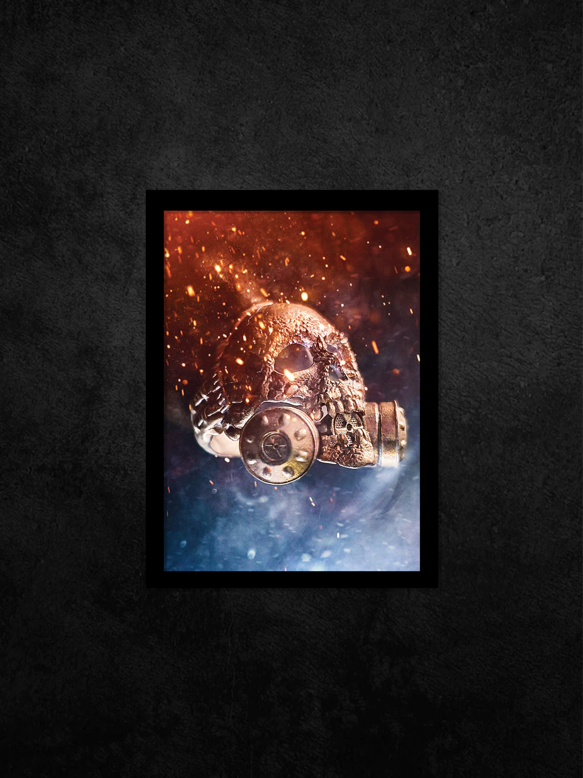 Skull Art Digital Download | Nuclear Fallout Hero Skull Print 02
