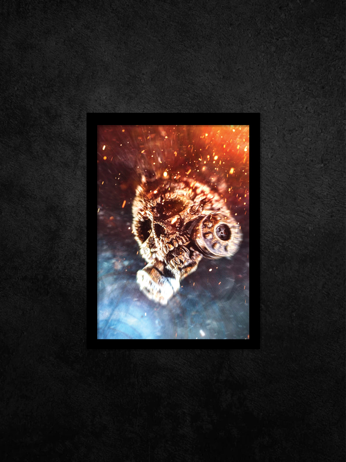 Skull Art Digital Download | Nuclear Fallout Hero Skull Print 03