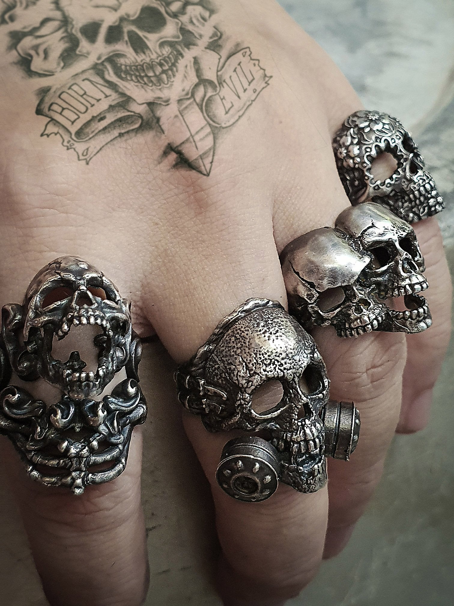 Skull Ring | Gemini Twins