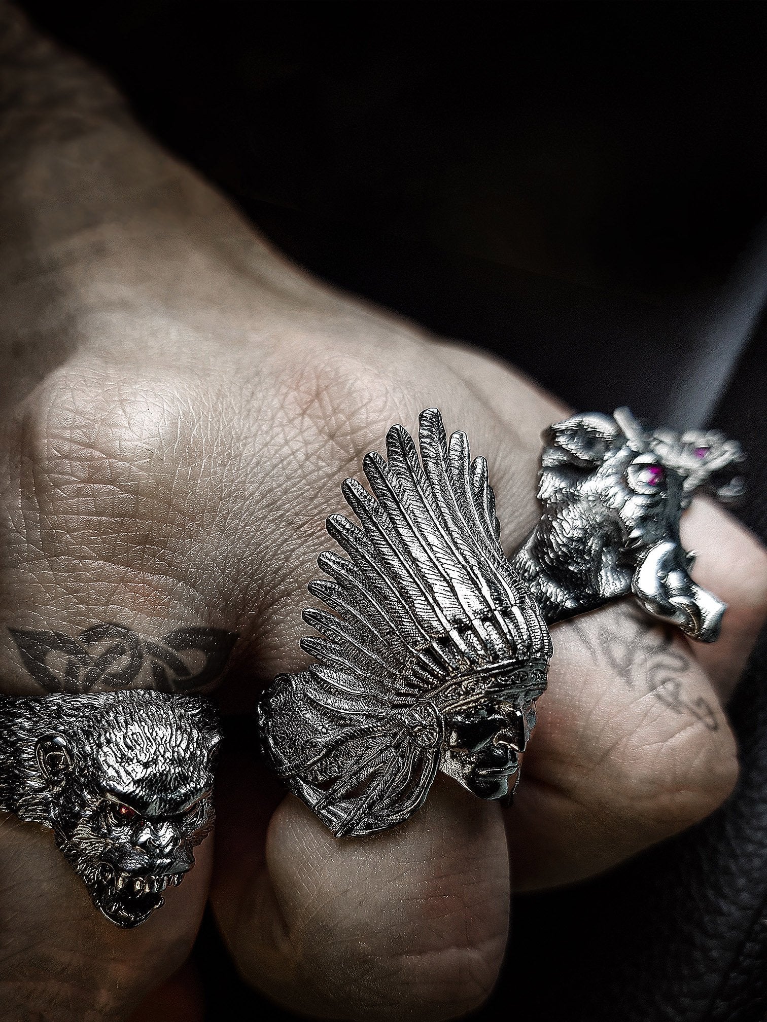 Beast Ring | Snarling Monkey | Chimpanzee
