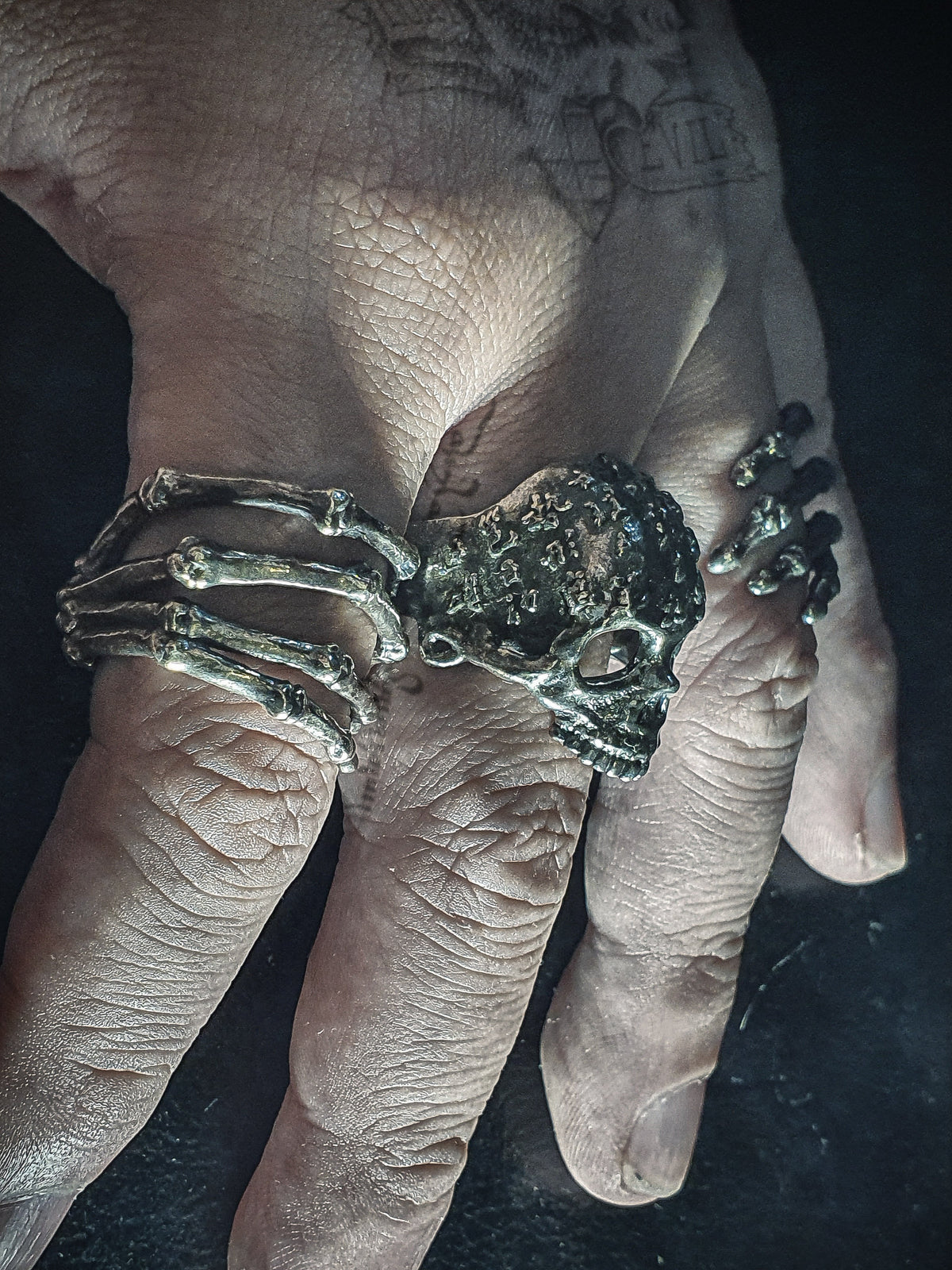 Skull Ring | Asian Scripture