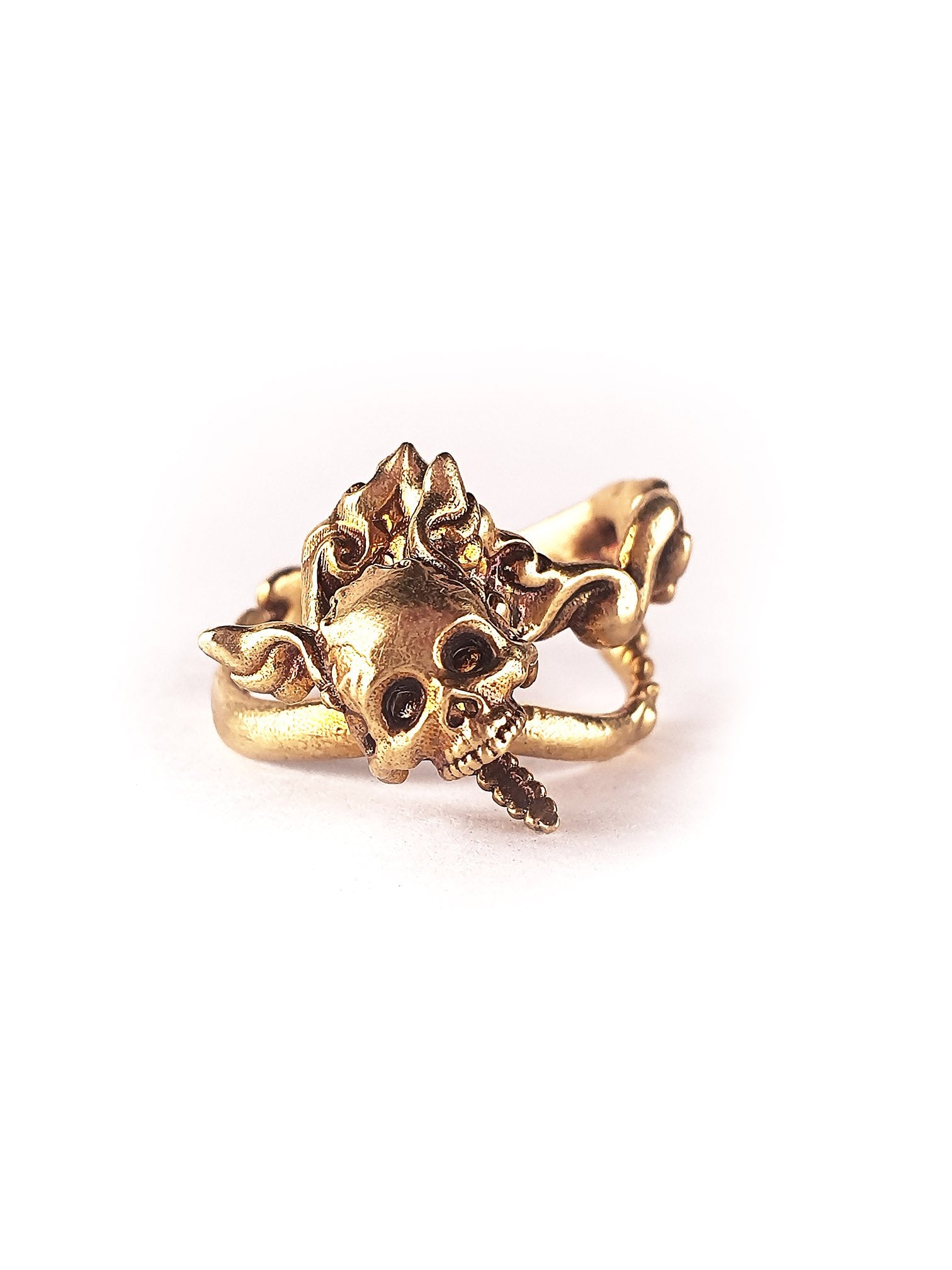 Skull Ring | Dancing Winged Head