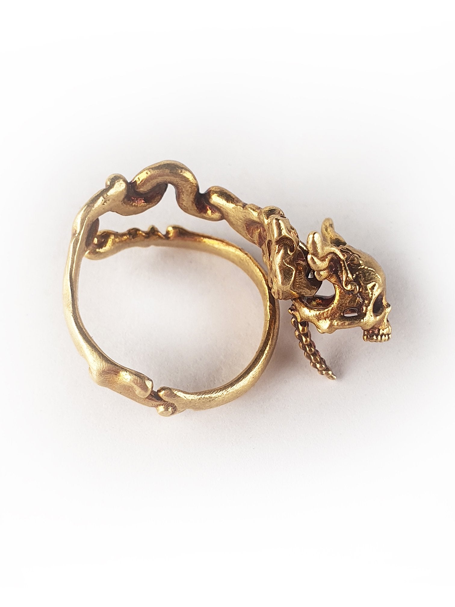 Skull Ring | Dancing Winged Head