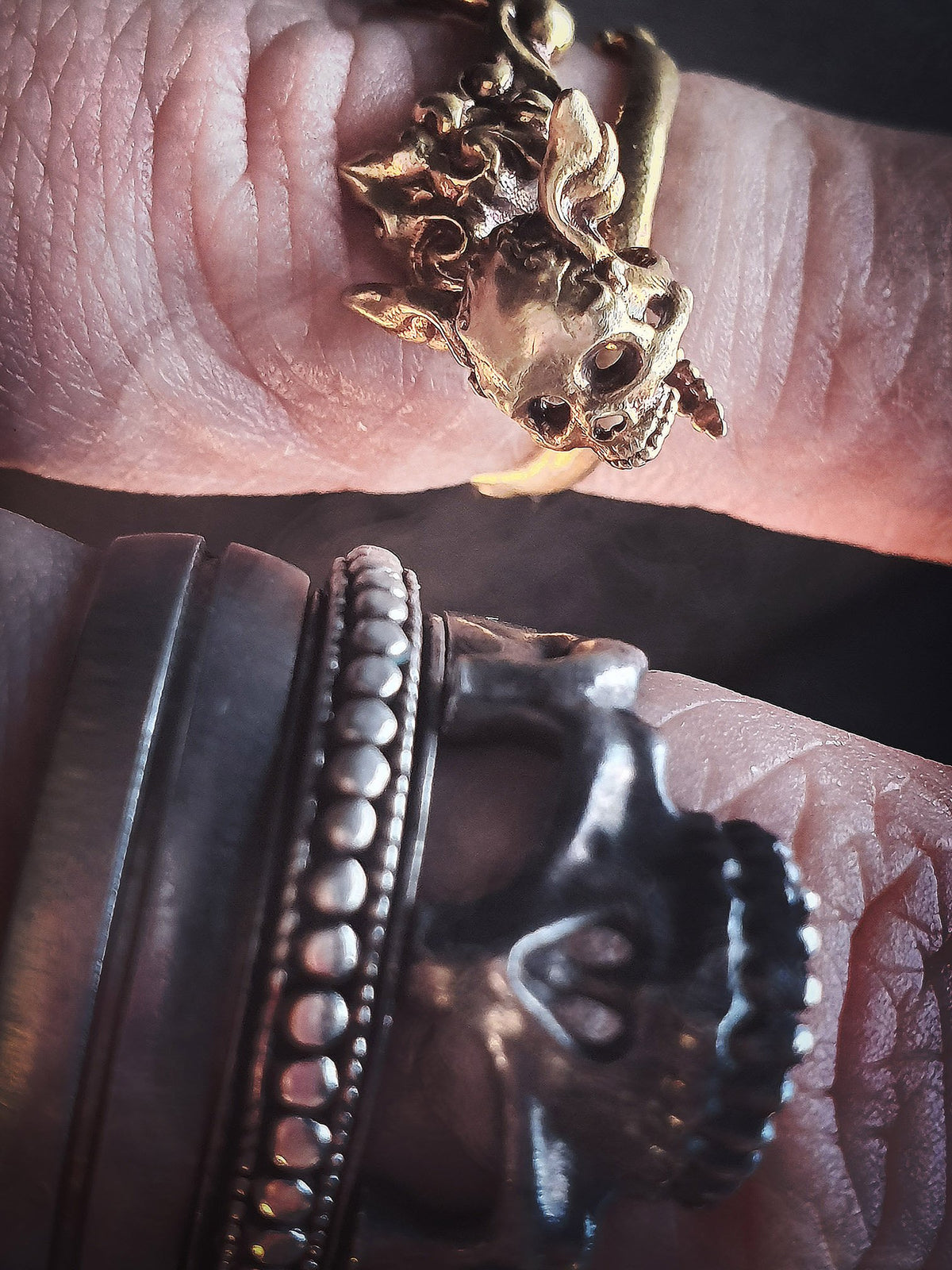 Skull Ring | Dancing Winged Head