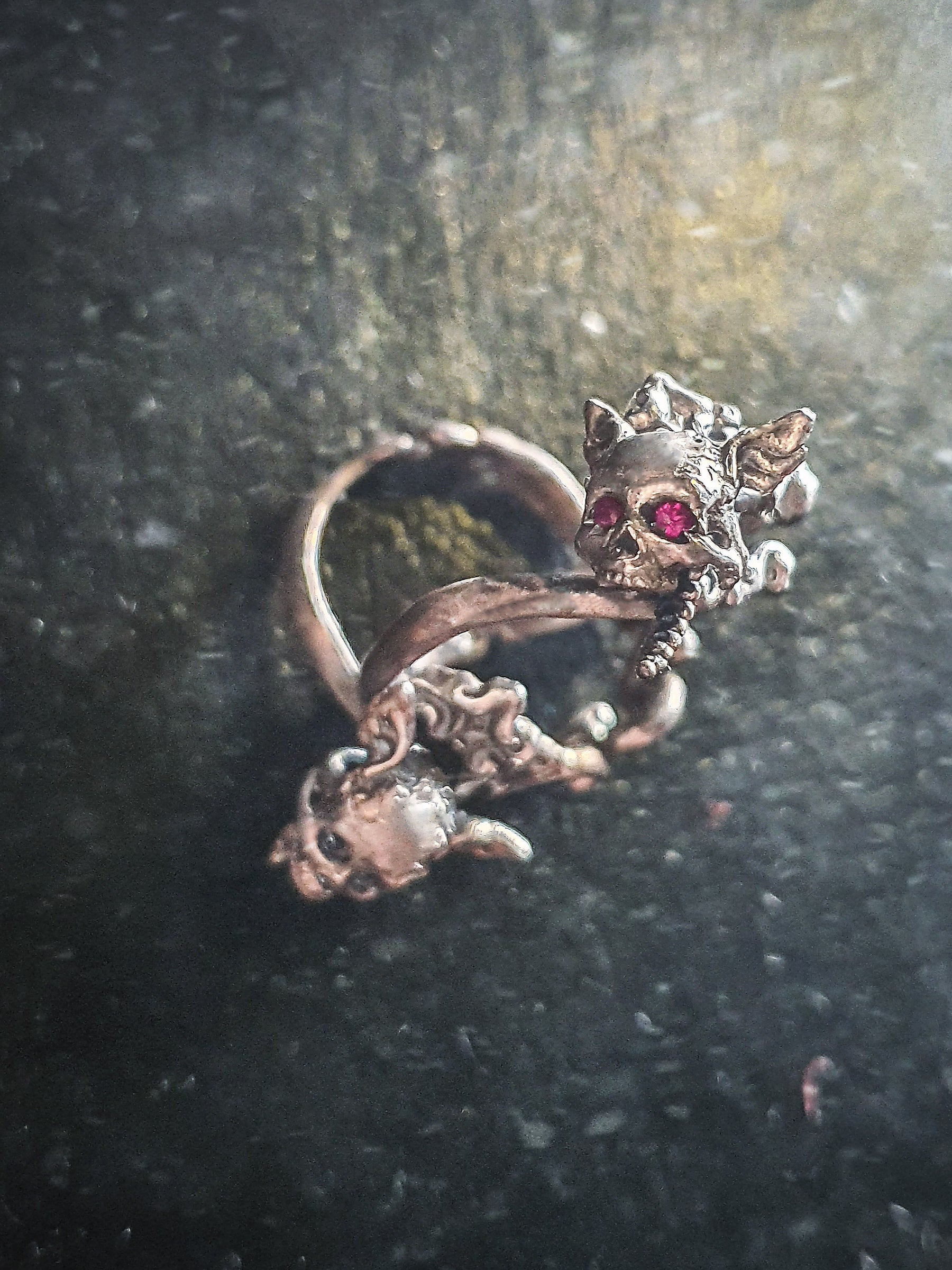 Skull Ring | Dancing Winged Head