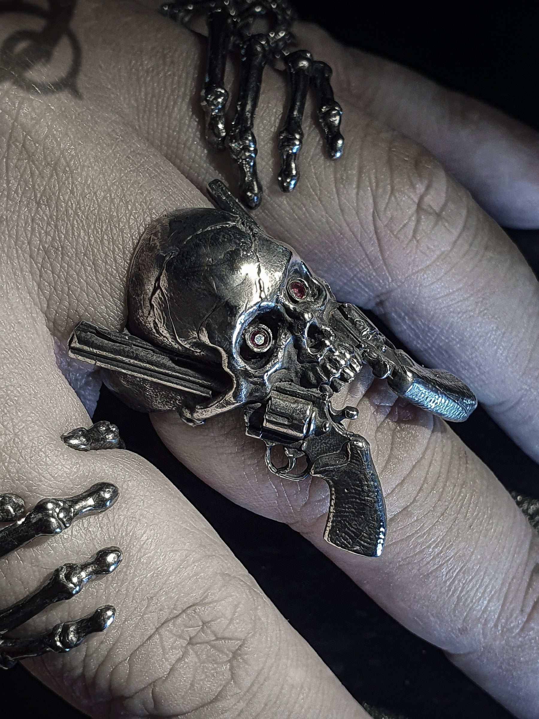 Skull Ring | Colt Revolver Gunslinger