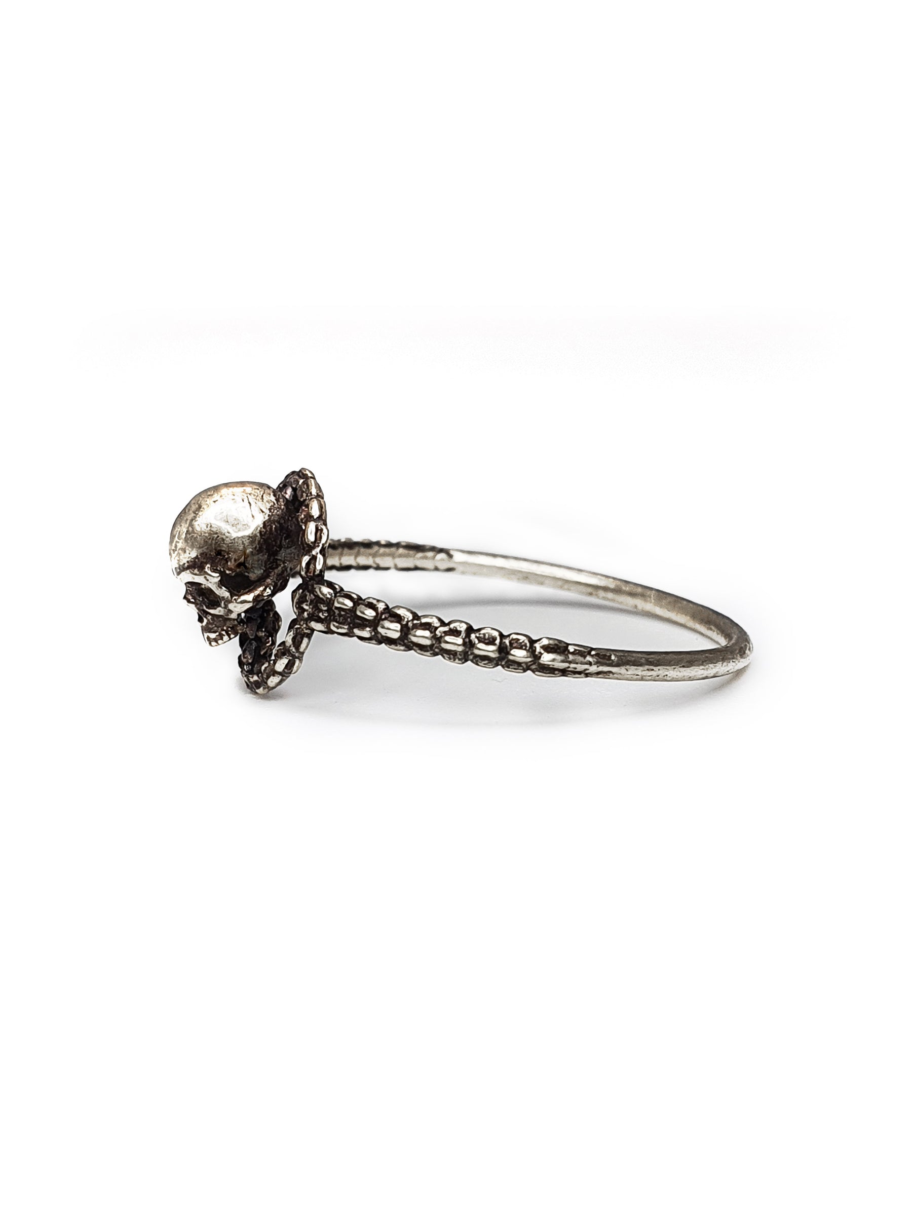 Skull Ring | Circular Dainty Skeleton Skull Eternity Karma