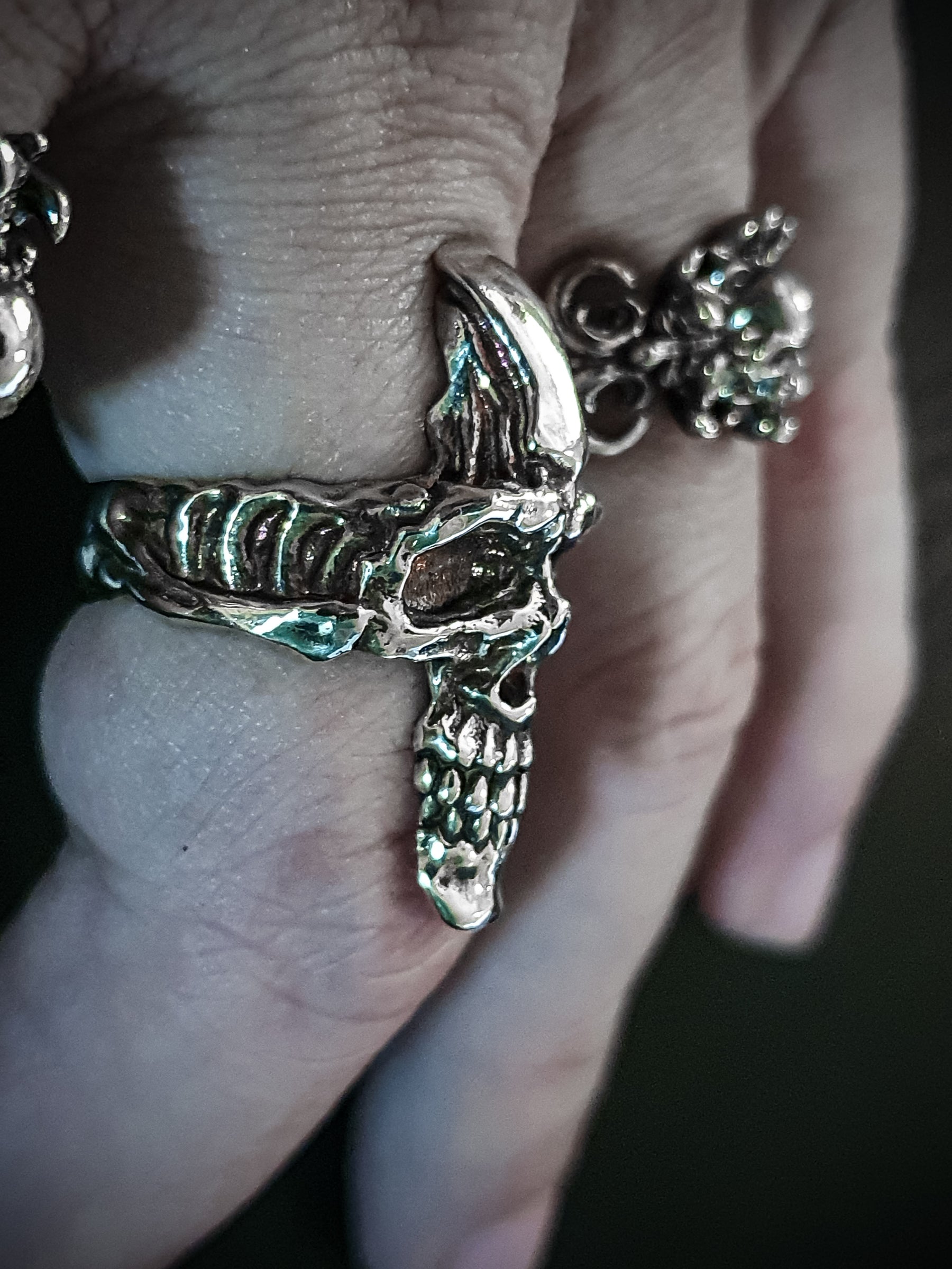 Skull Ring | Cross face Gothic