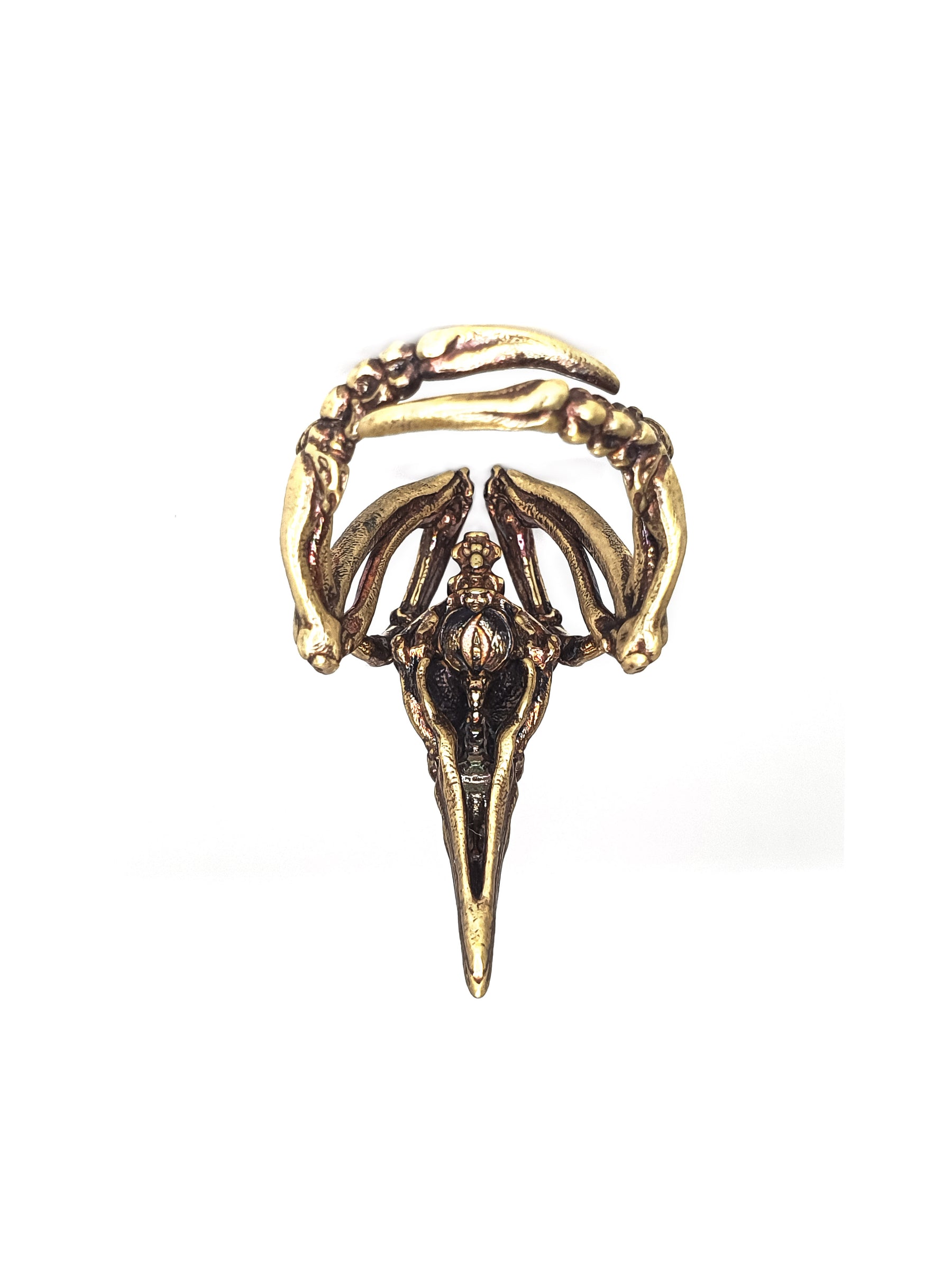 Skull Ring | Raven Crow Skeleton adjustable