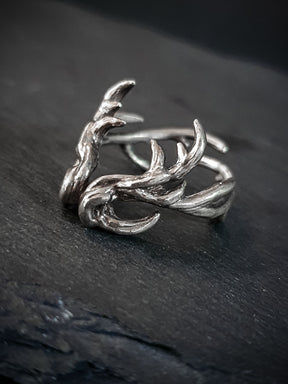 Beast Ring | Deer Horns Antler adjustable