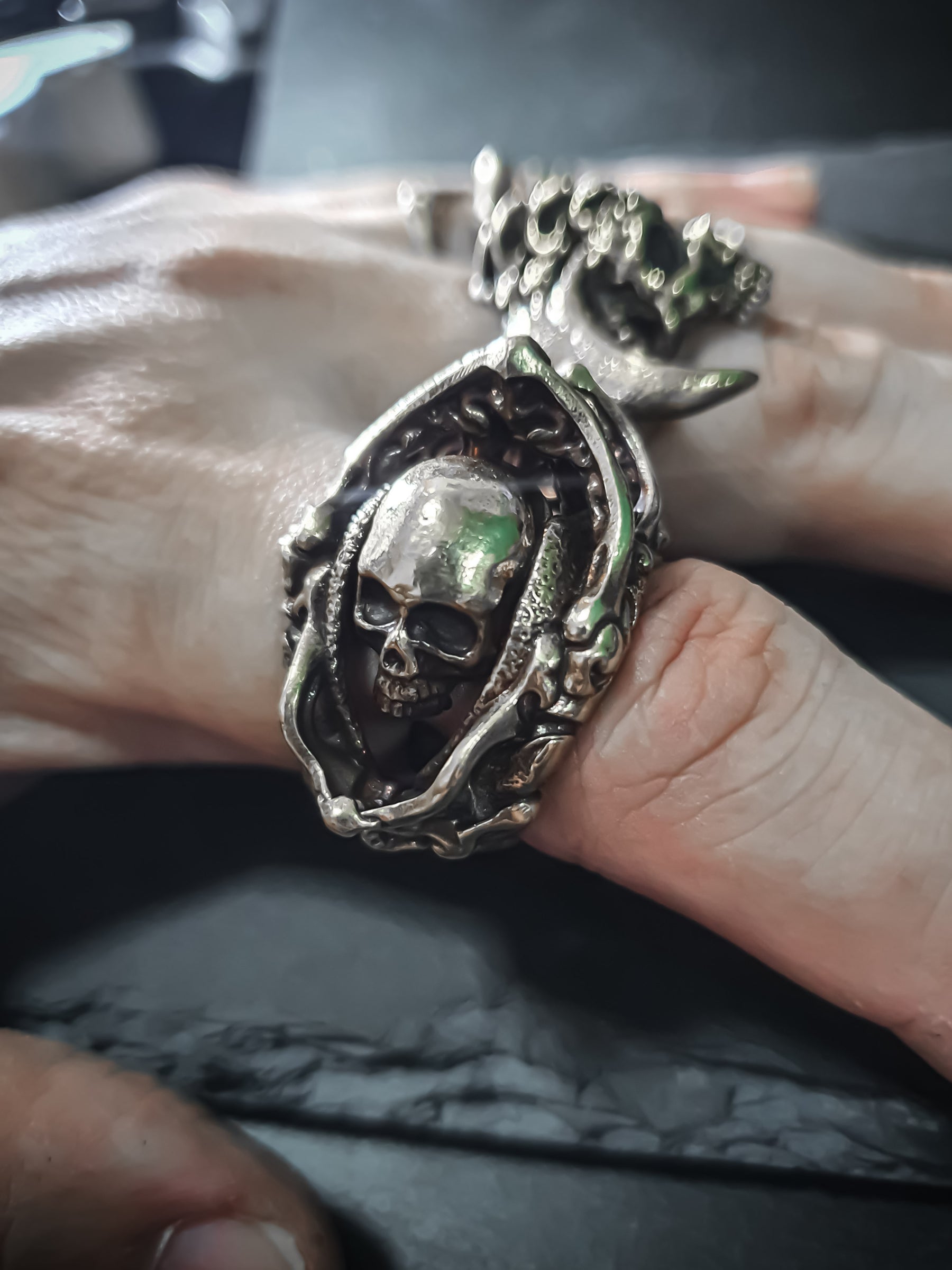 Skull Ring | Adjustable Death Knight Armor Warrior