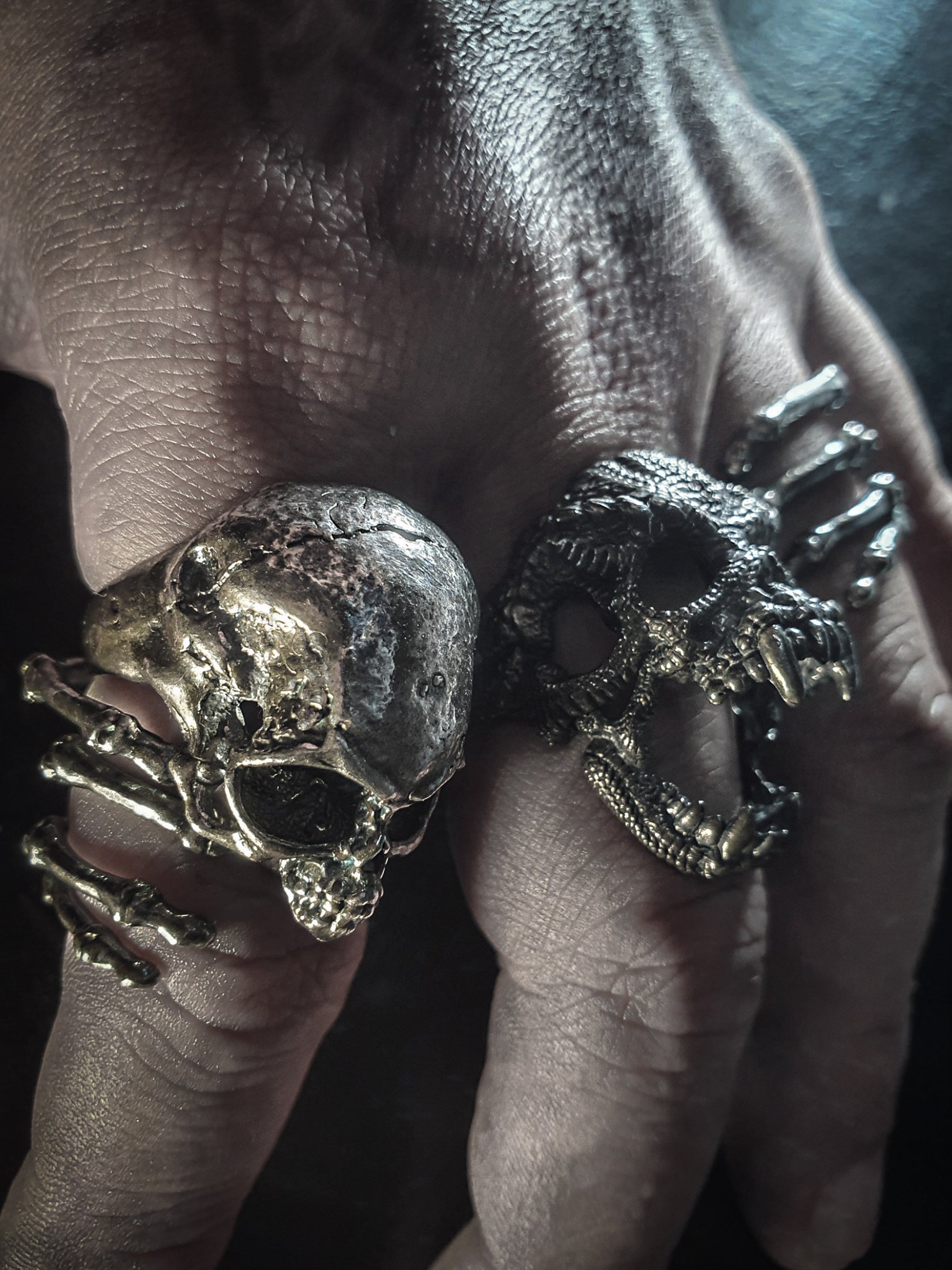 Skull Ring | Alien Gray