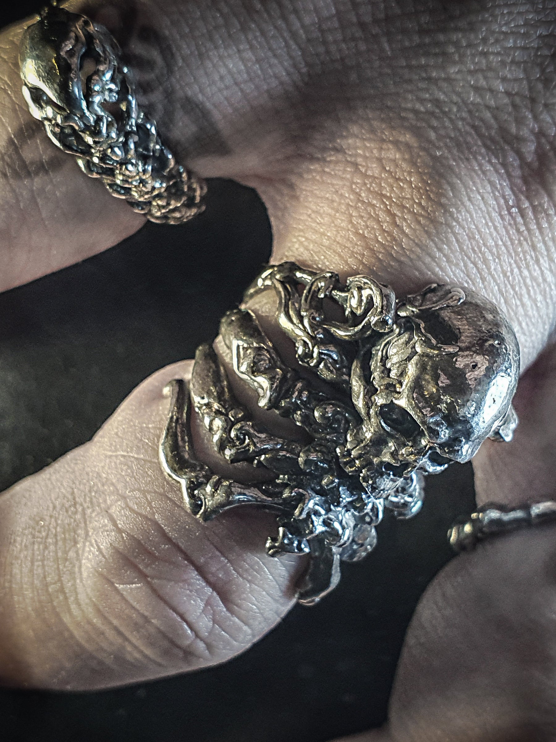 Skull Ring | Decorative Ribcage Skull