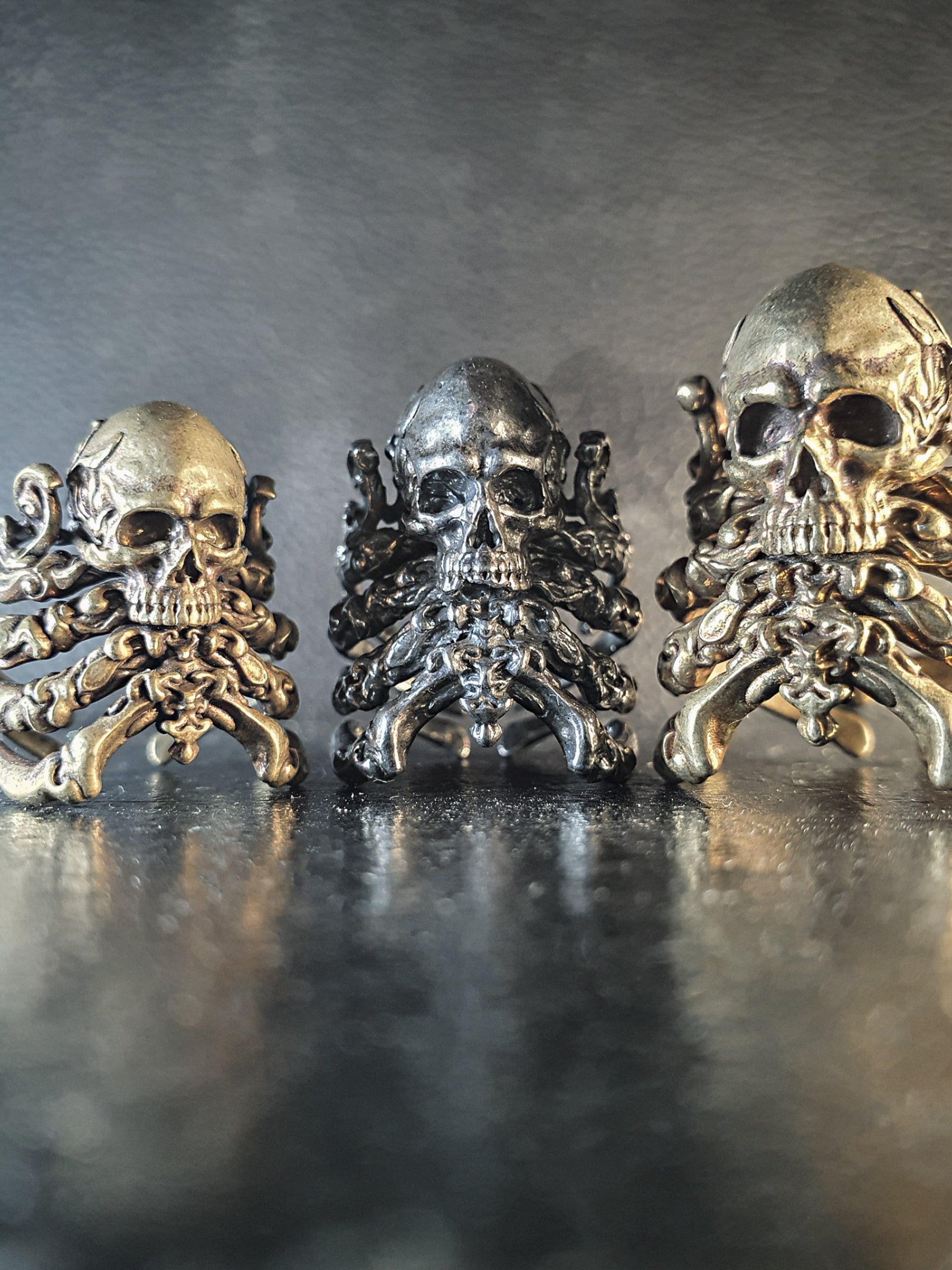 Skull Ring | Decorative Ribcage Skull