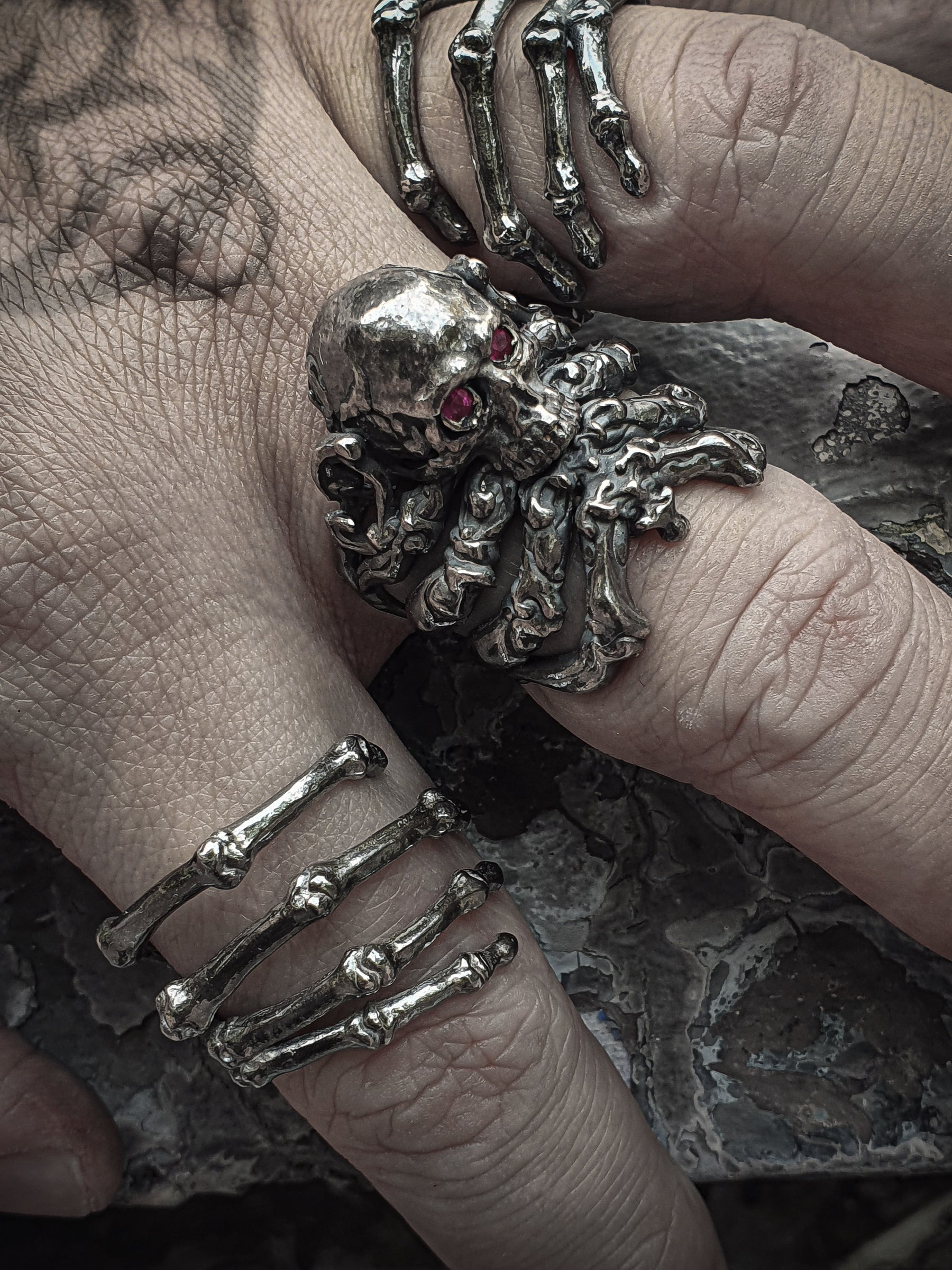 Skull Ring | Decorative Ribcage Skull