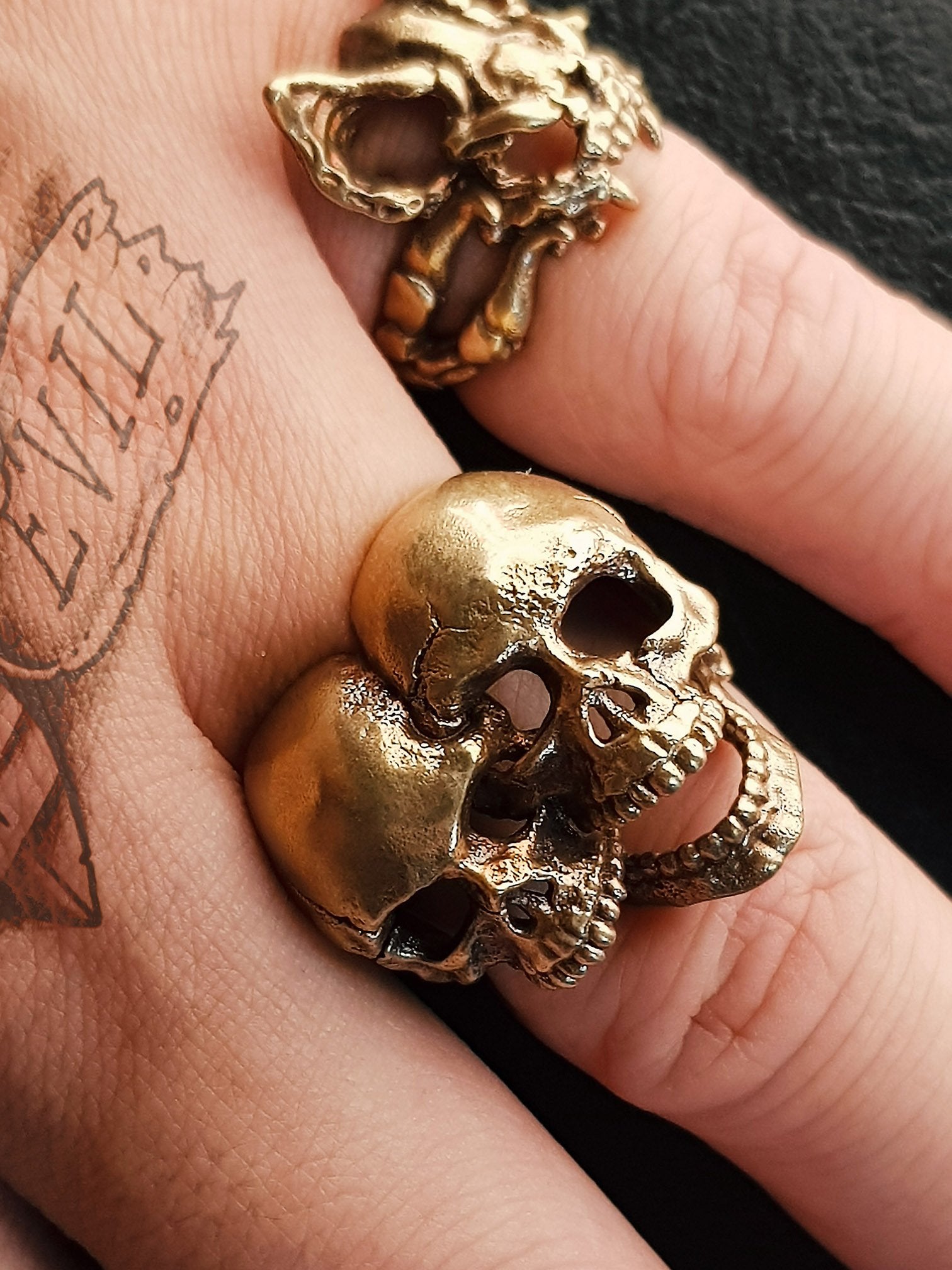 Skull Ring | Gemini Twins