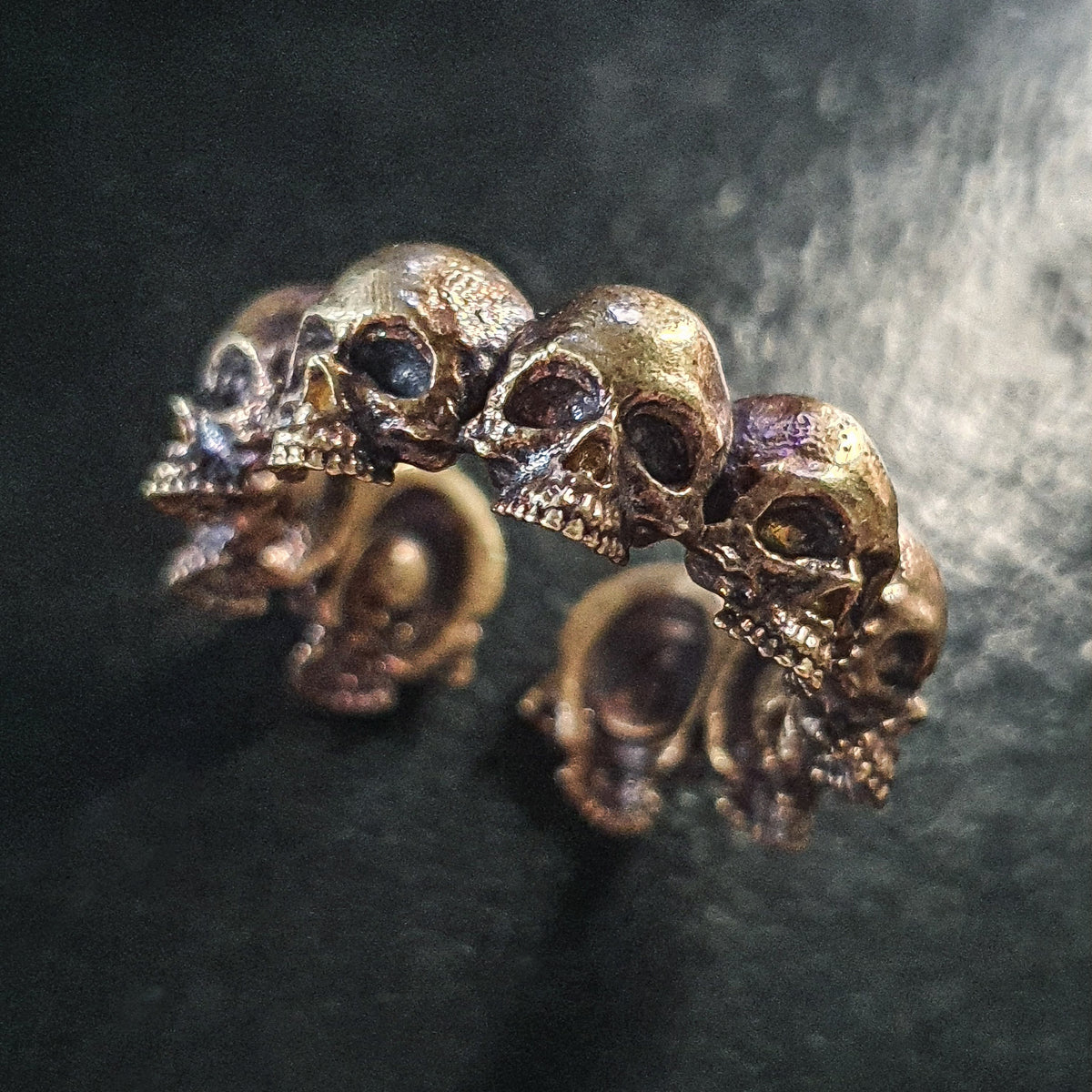 Skull Ring | Nine head adjustable Stacker