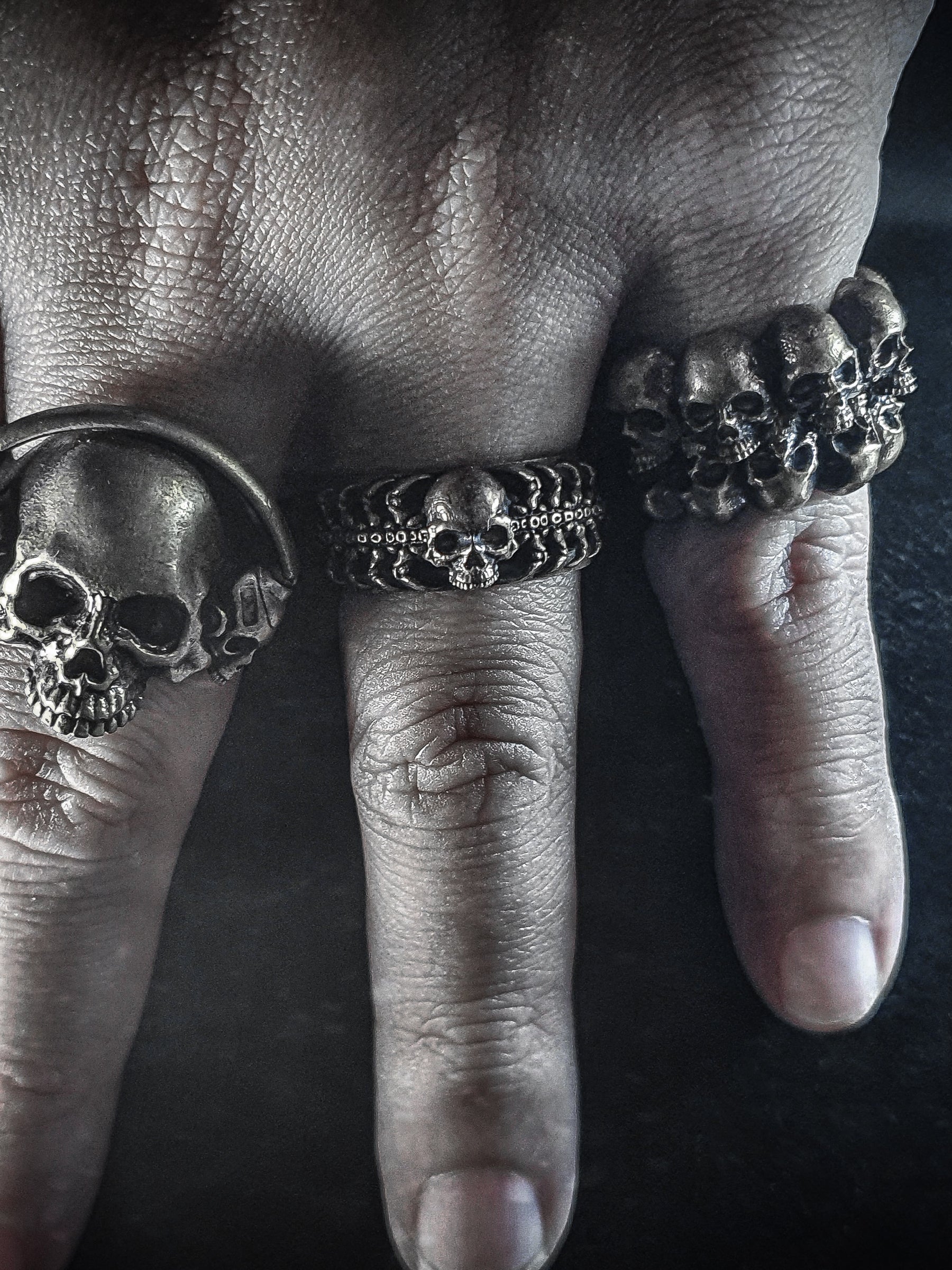 Skull Ring | Nine head adjustable Stacker