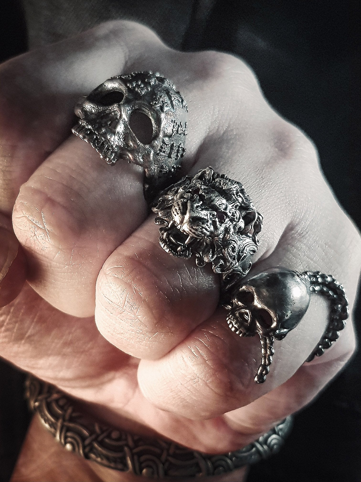 Skull Ring | Asian Scripture