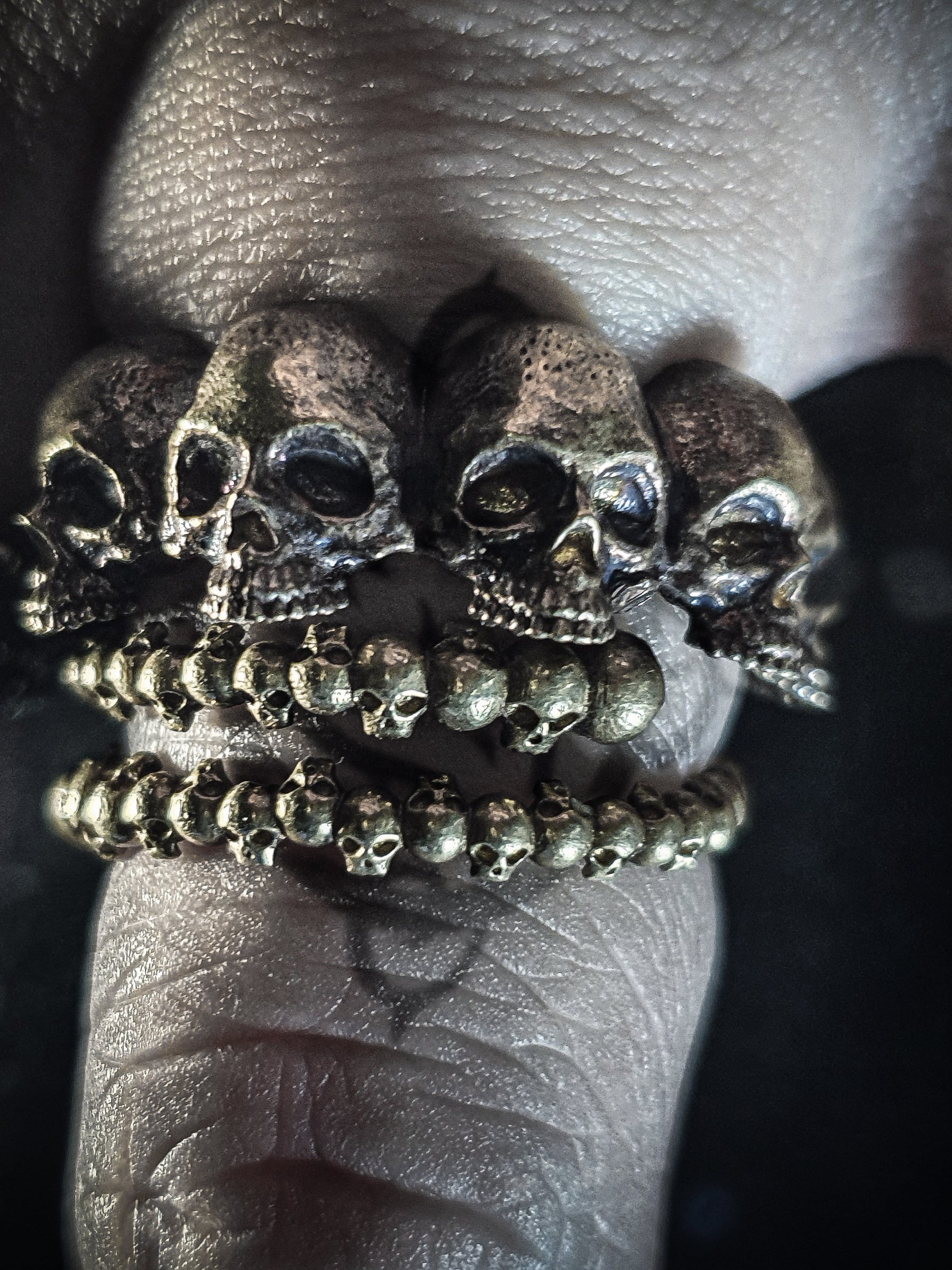 Skull Ring | Spring Shape Adjustable Stacker