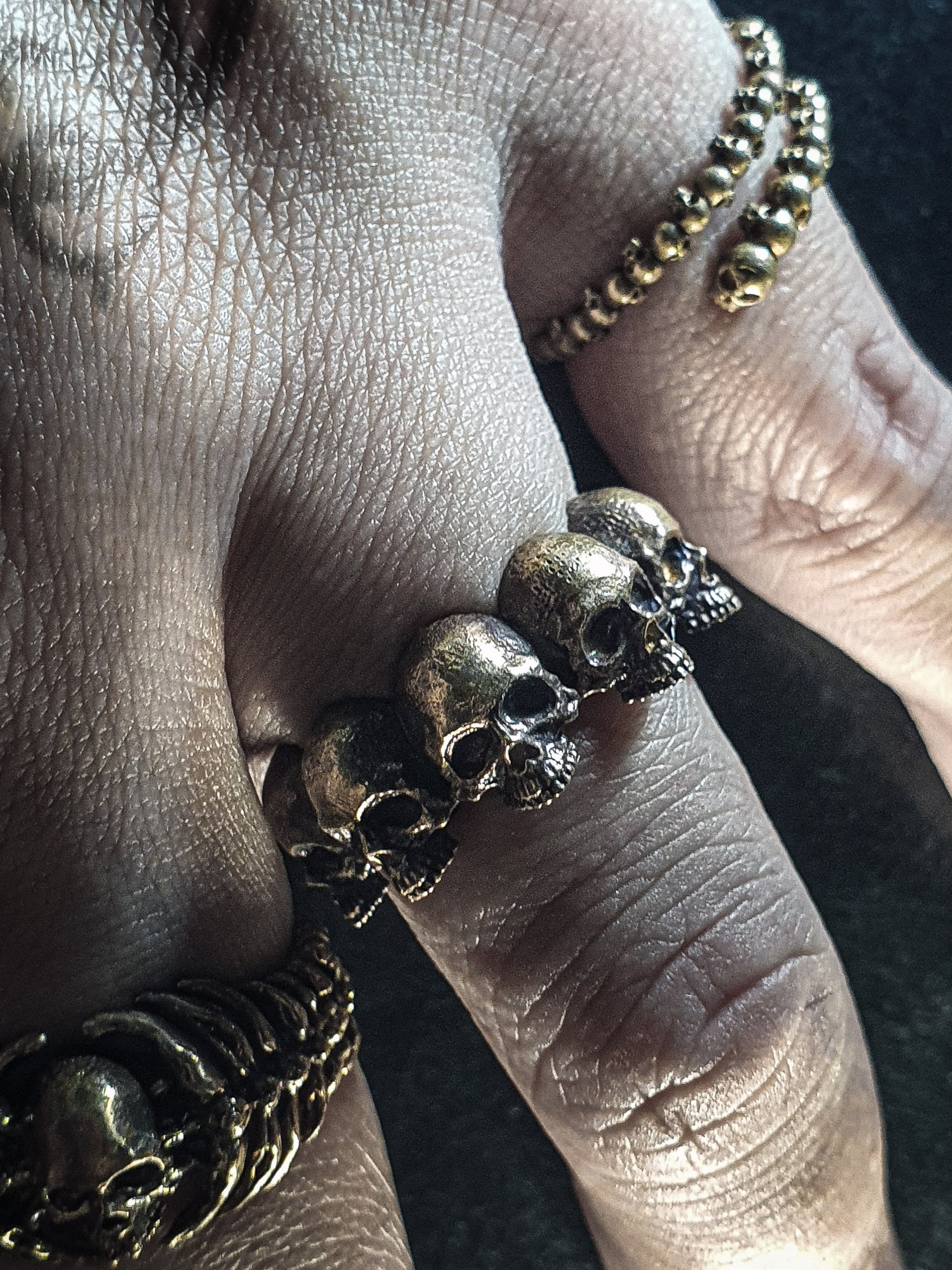 Skull Ring | Spring Shape Adjustable Stacker