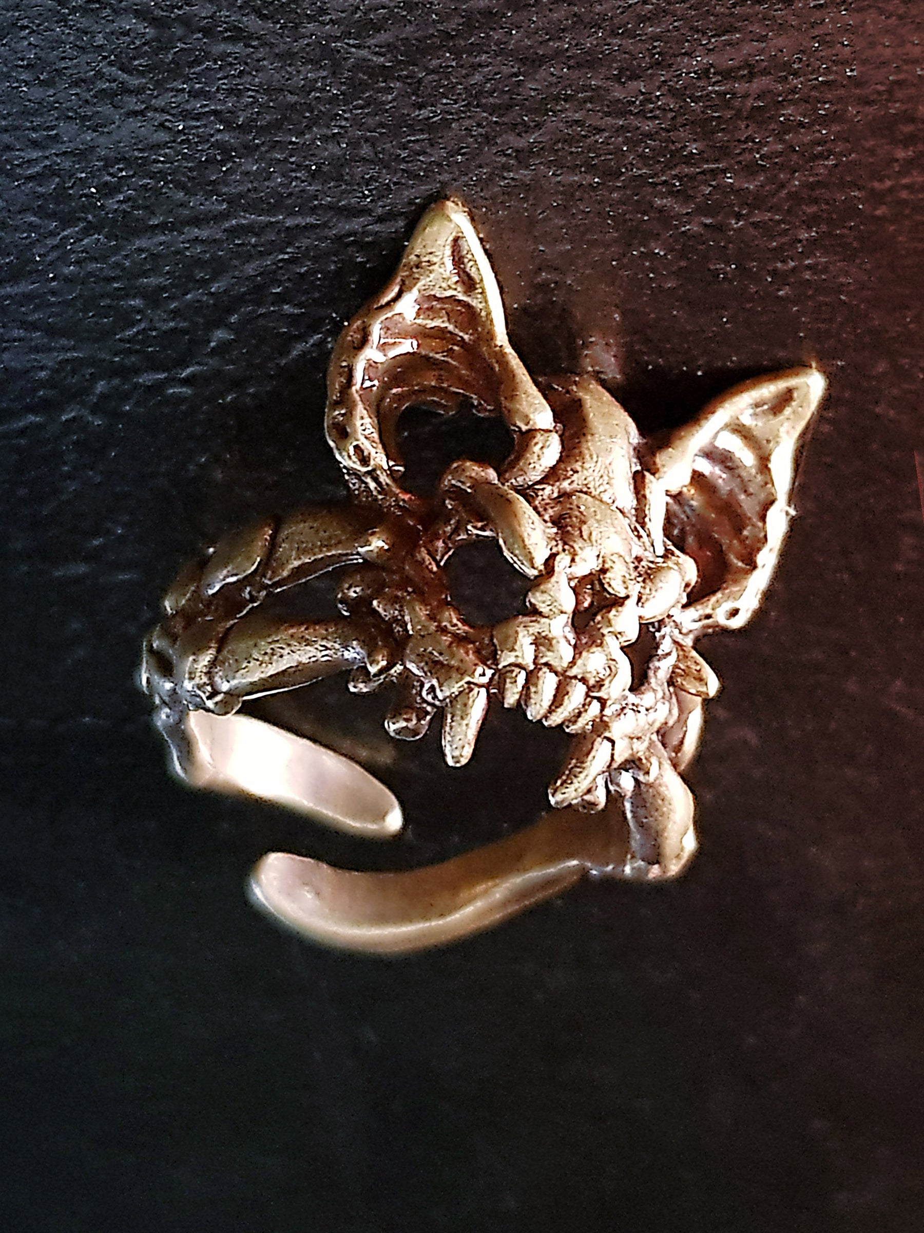 Skull Ring | Vampire Bat