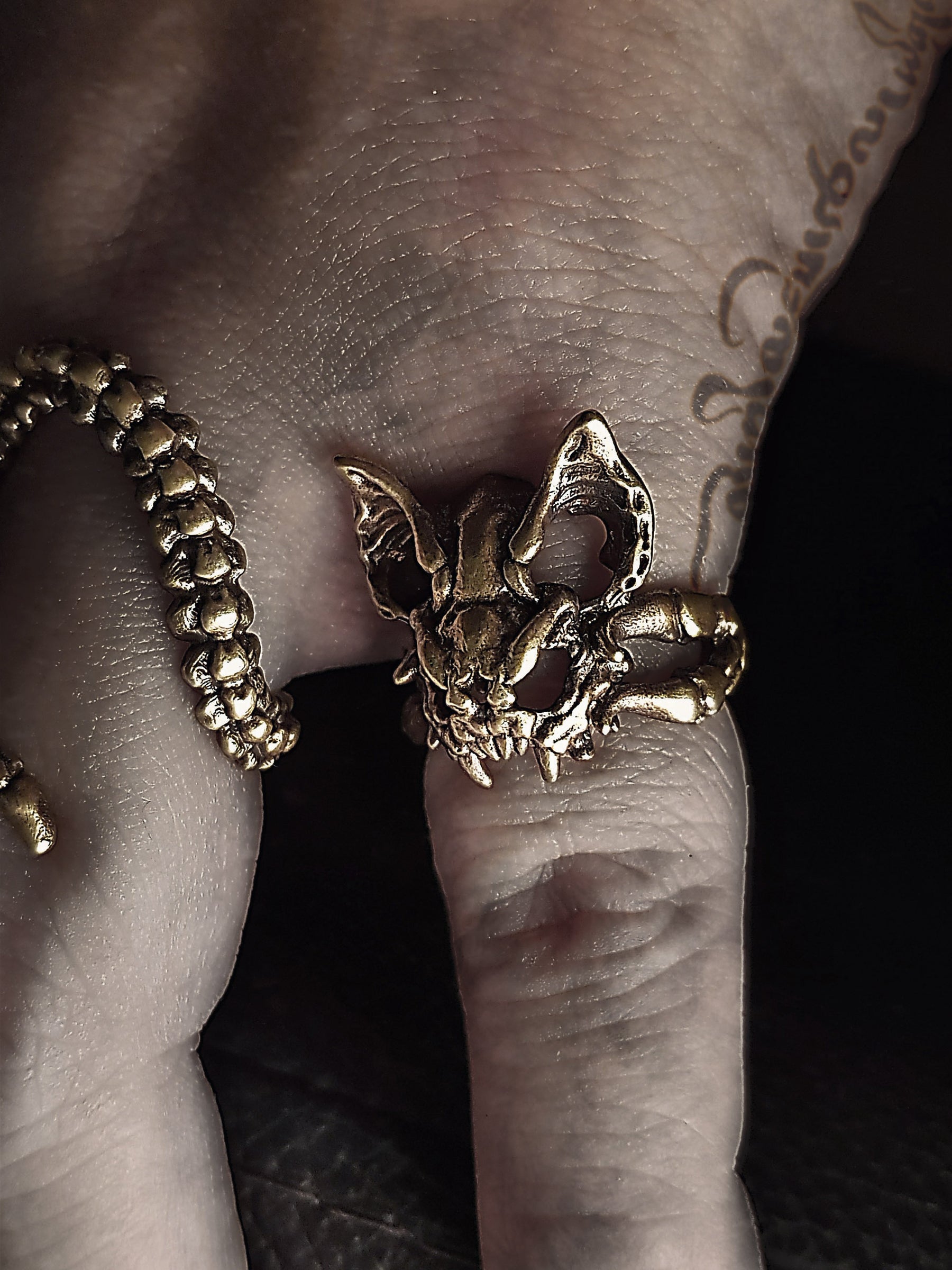 Skull Ring | Vampire Bat