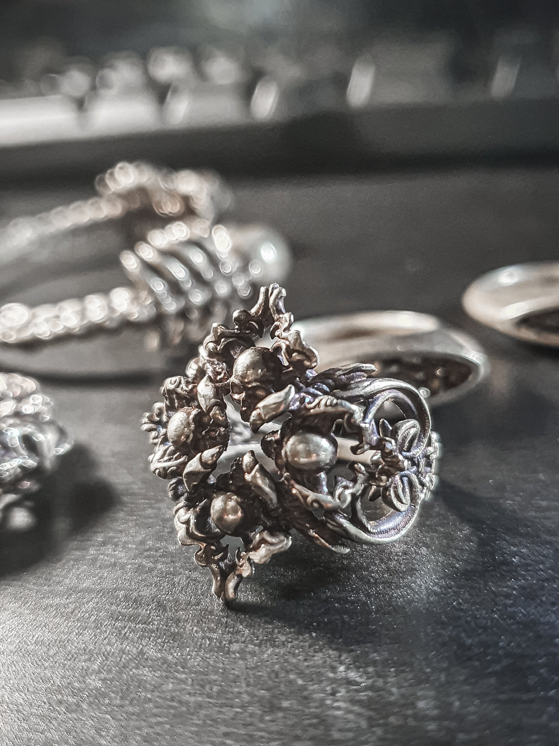 Skull Ring | Vampire Princess Gothic Floral