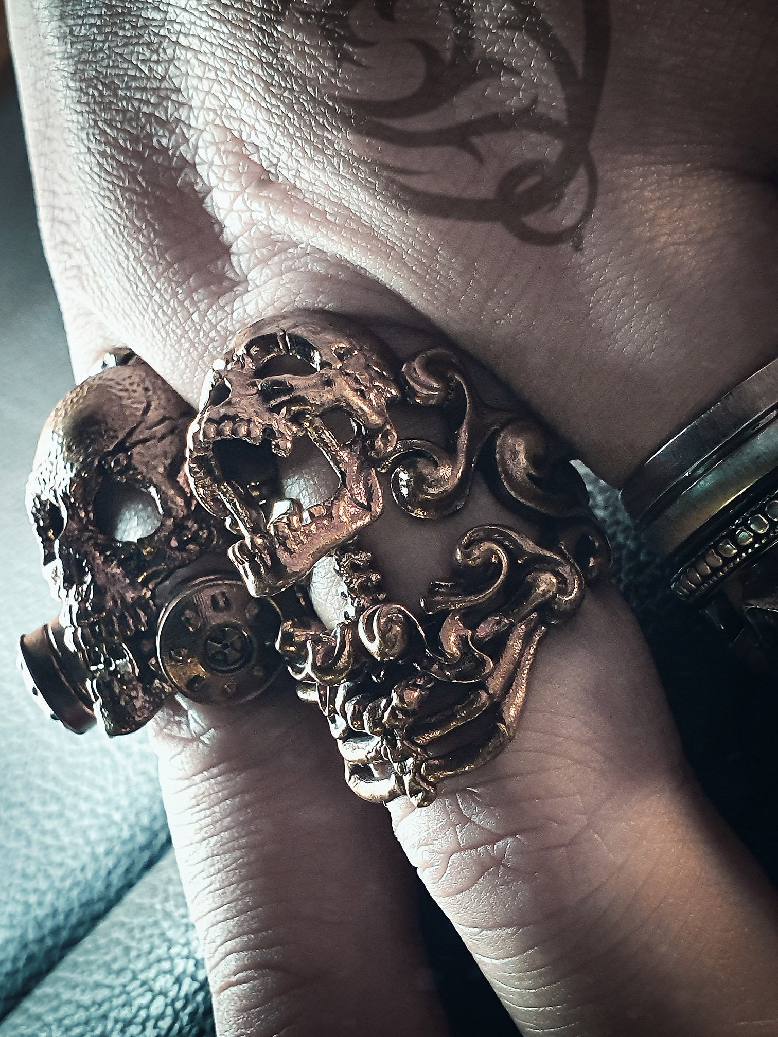 Skull Ring | Water Spectral