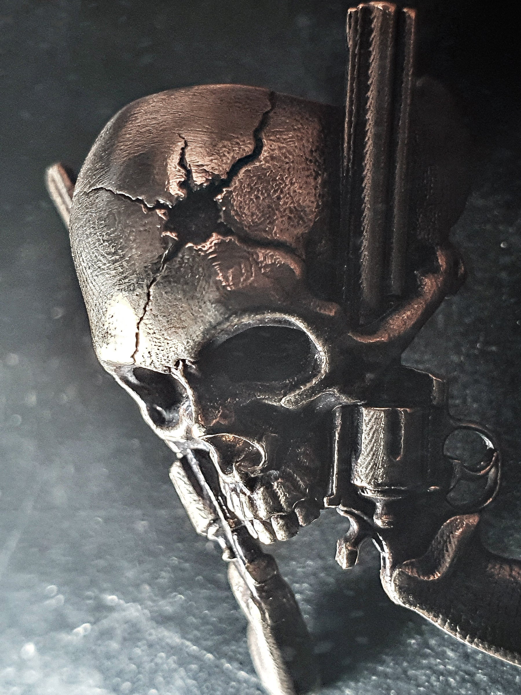 Skull Ring | Colt Revolver Gunslinger