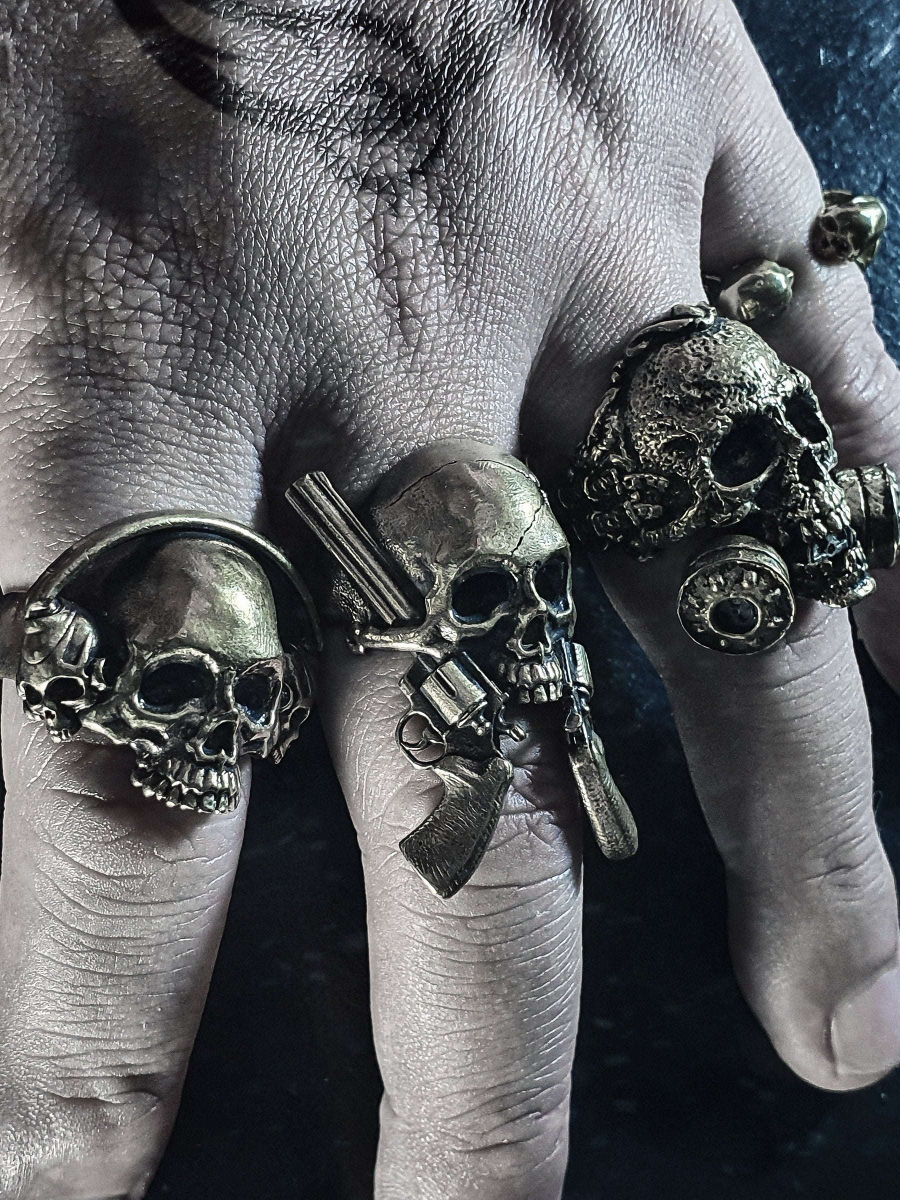 Skull Ring | Colt Revolver Gunslinger