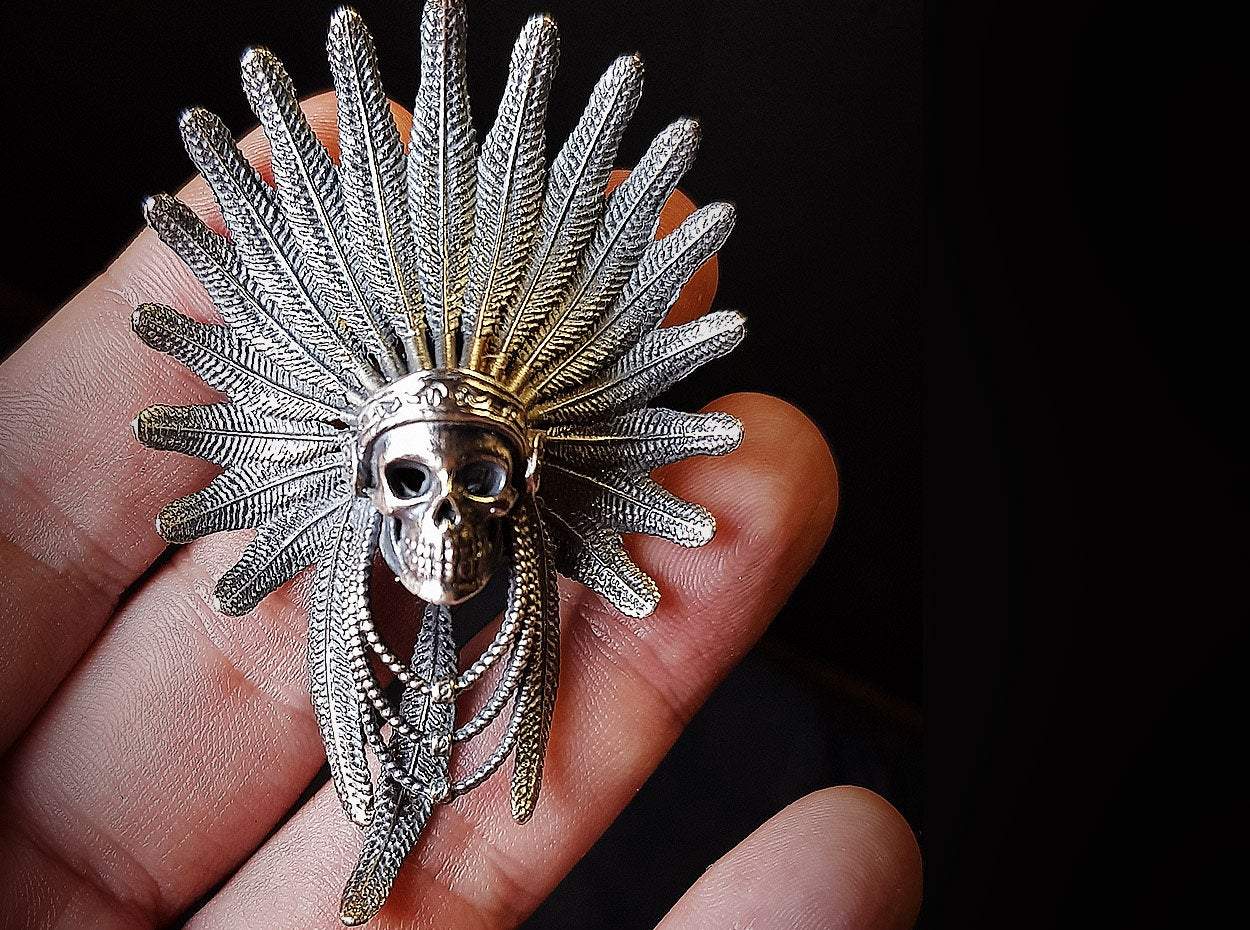 Skull Pendant | Indian Chief