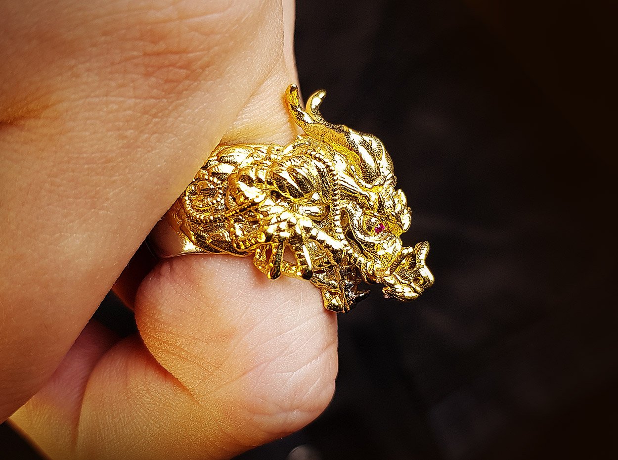 Supreme Mandarin Asian Dragon Ring