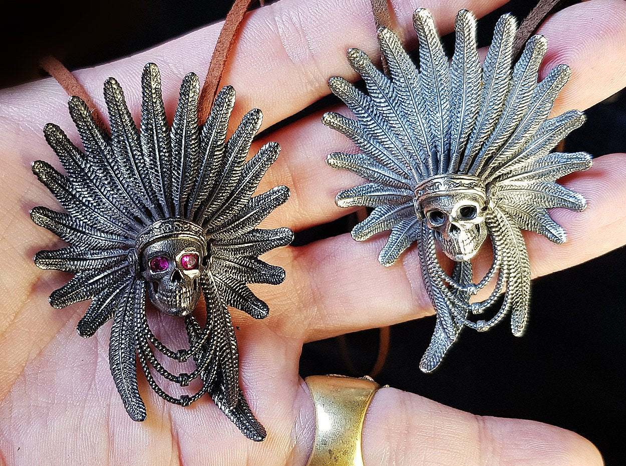 Skull Pendant | Indian Chief